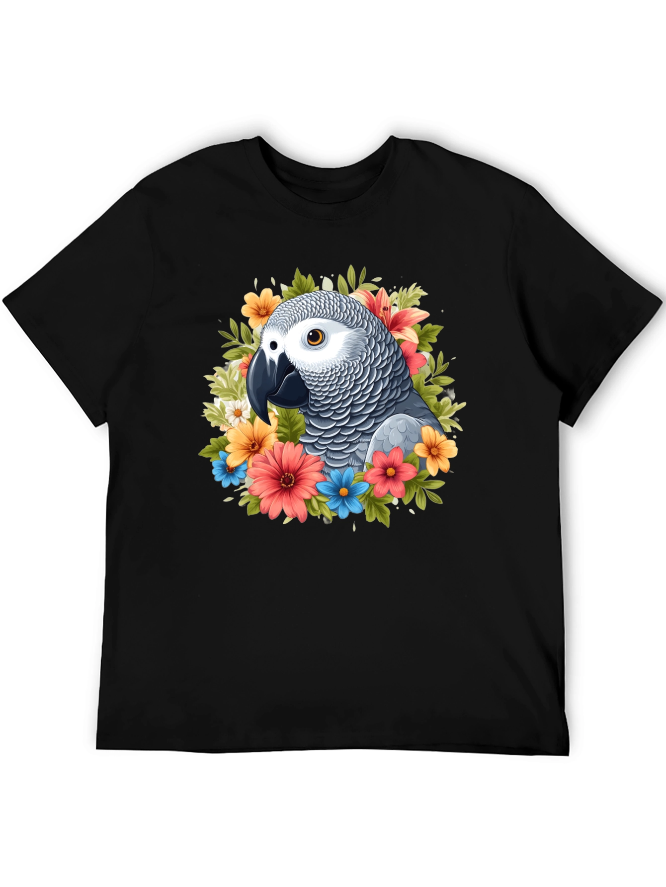 Parrot Floral T-Shirt - Graphic Tee