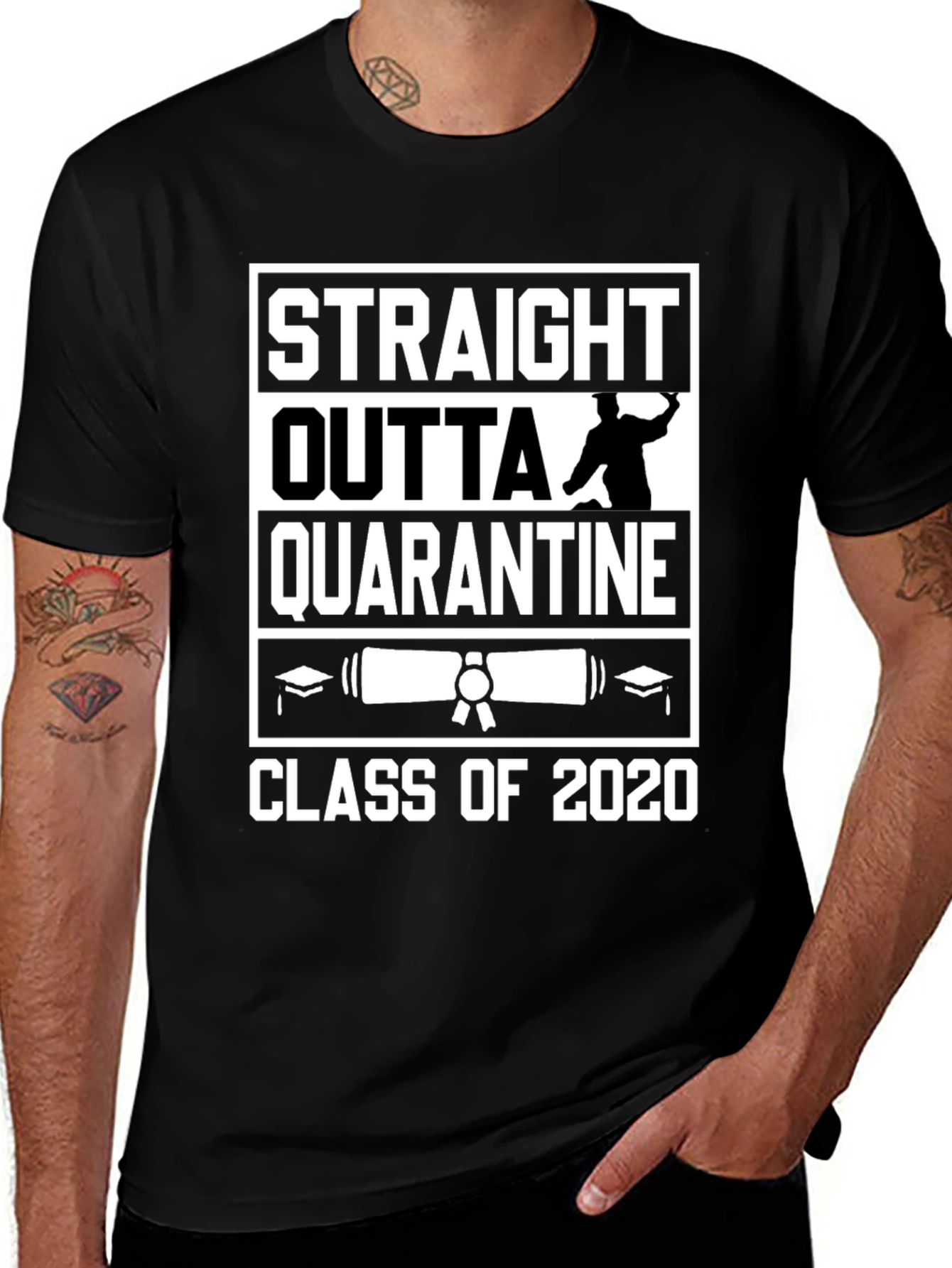 Straight Outta Quarantine Class of 2020 T-Shirt