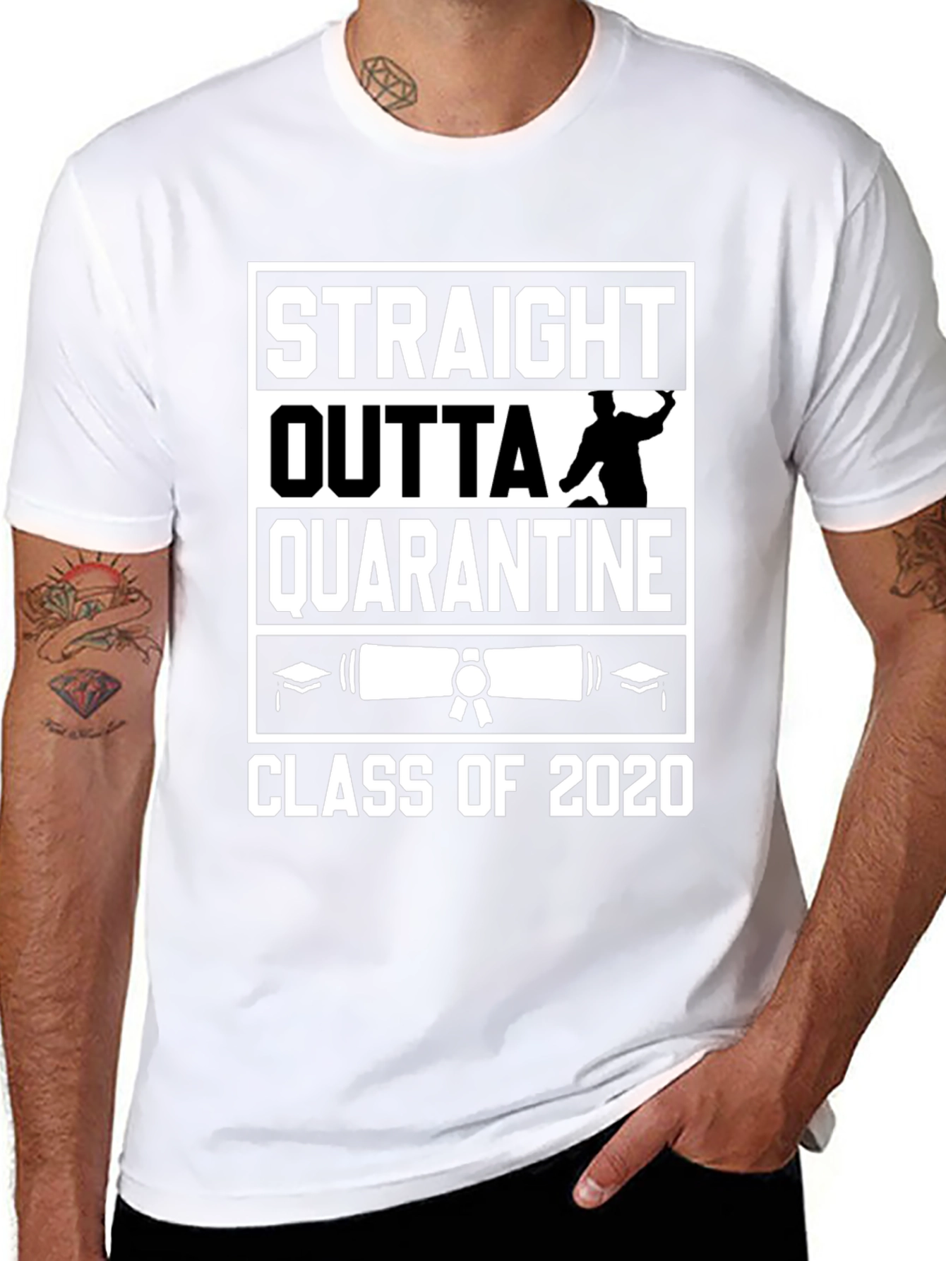 Straight Outta Quarantine Class of 2020 T-Shirt
