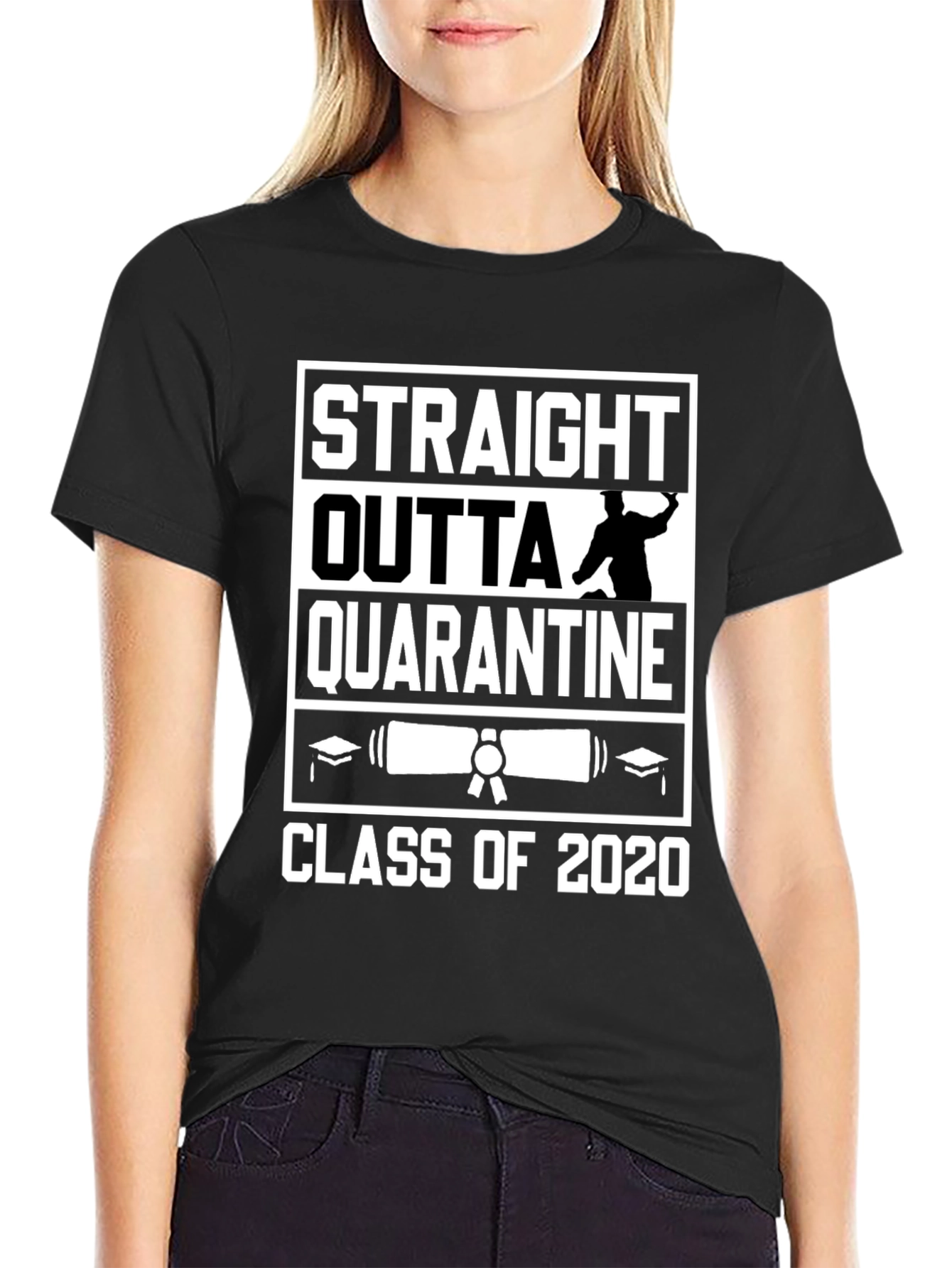 Straight Outta Quarantine Class of 2020 T-Shirt