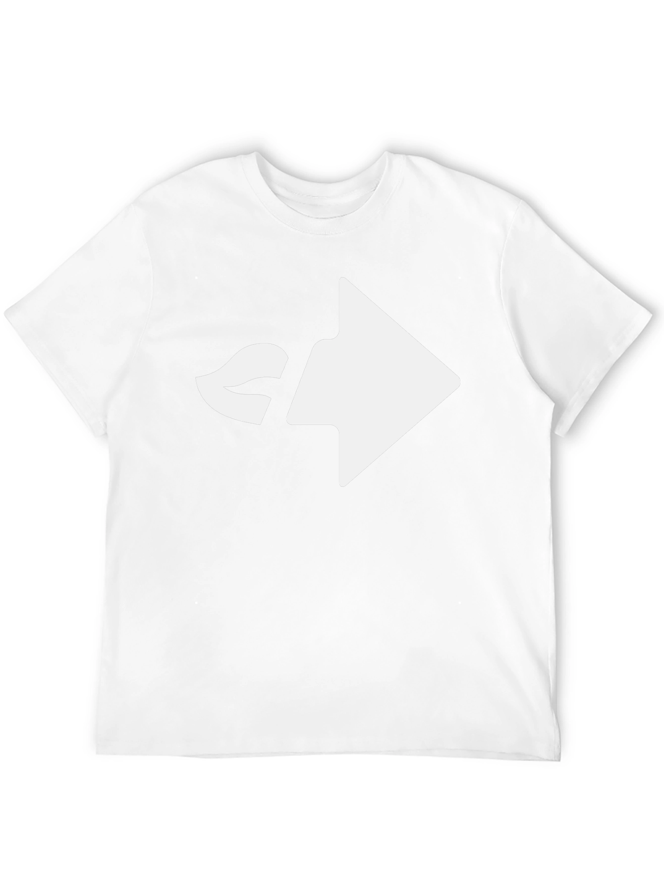 Modern Black T-Shirt with Playful Kiss Arrow Design
