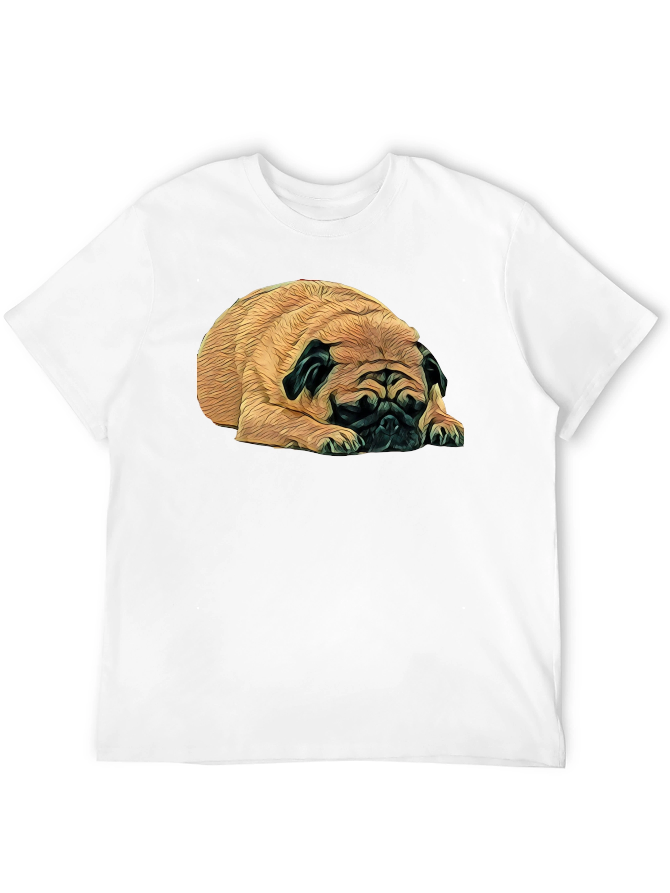 Pug Life Tee - Relaxed Dog Graphic Black T-Shirt