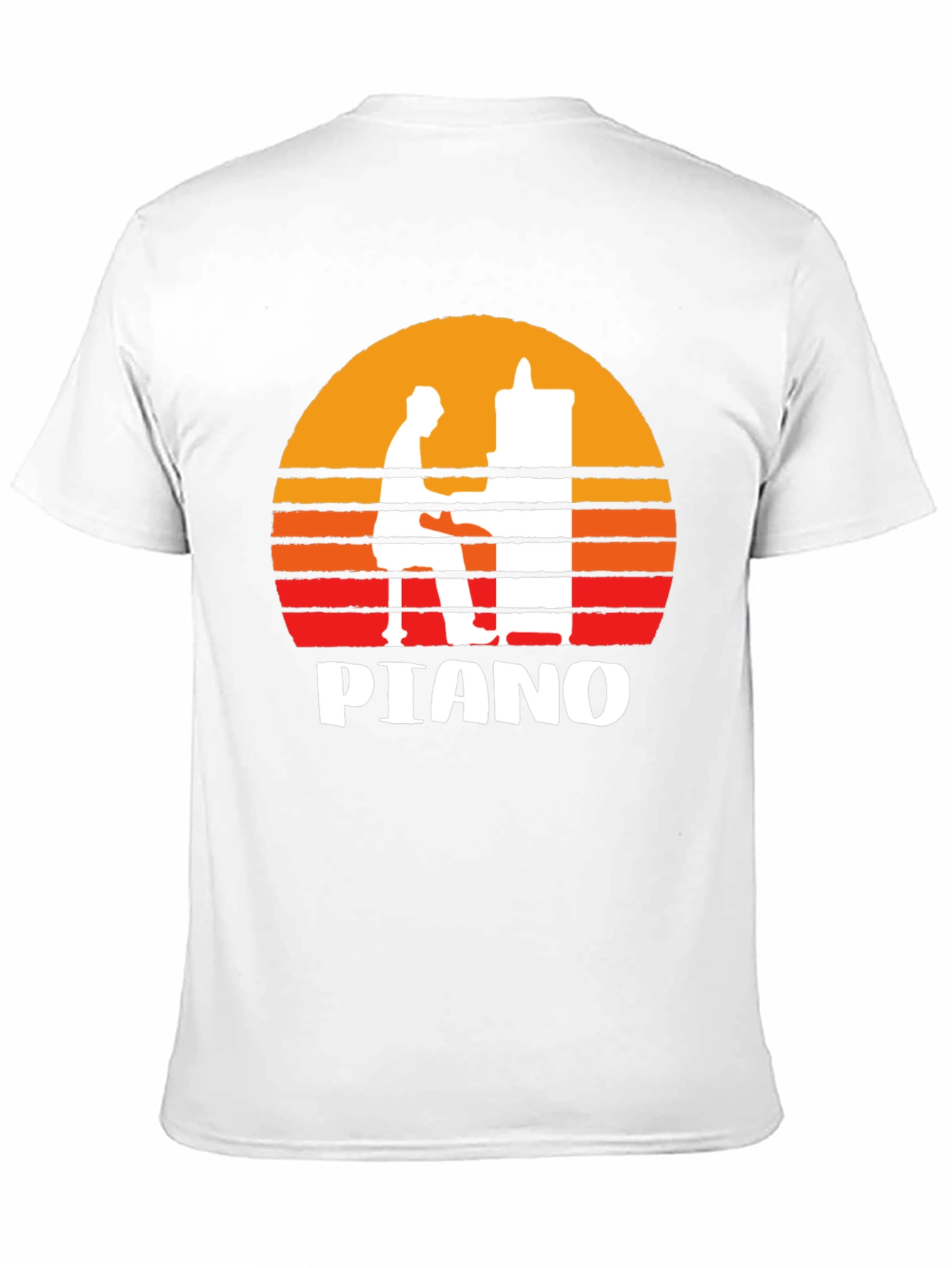 Piano Sunset Graphic Tee - Musician T-Shirt