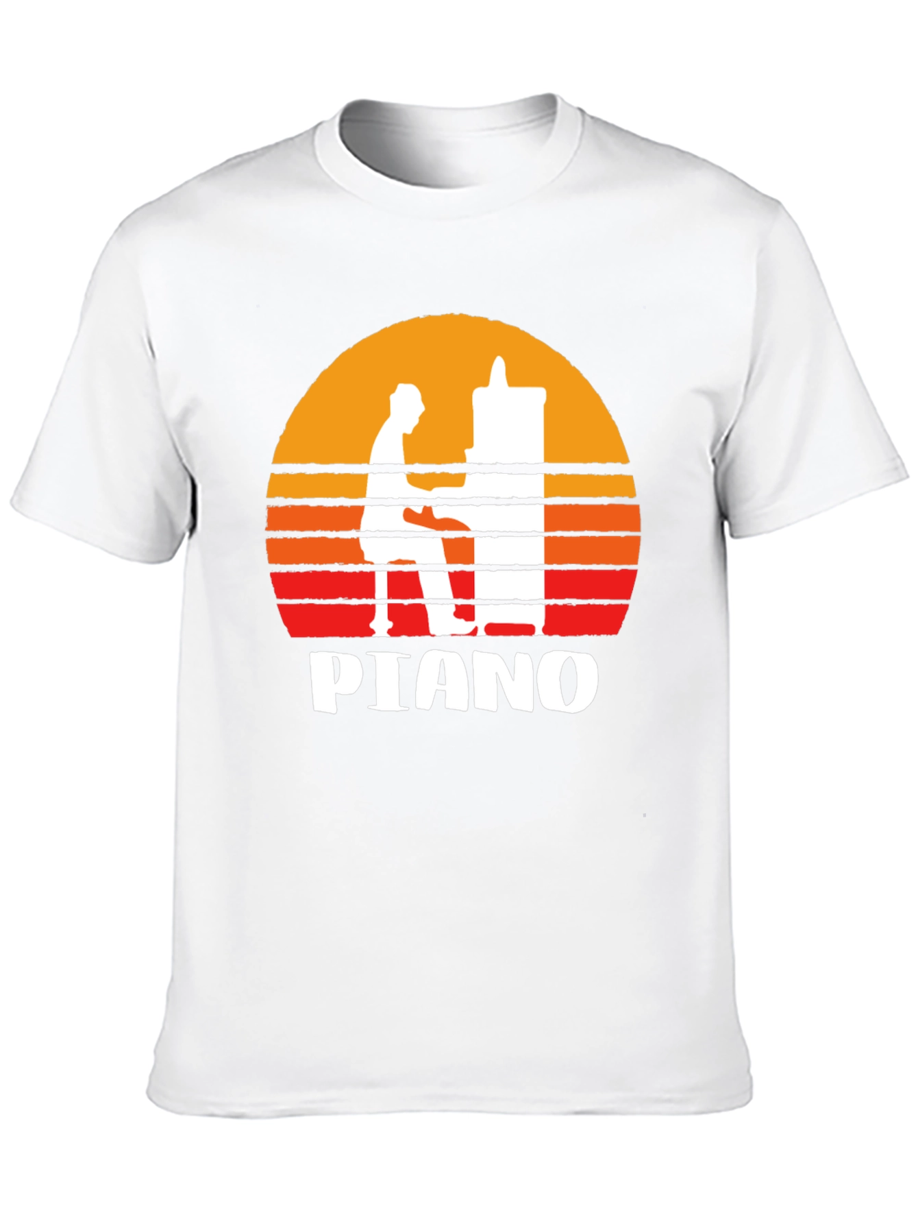 Piano Sunset Graphic Tee - Musician T-Shirt