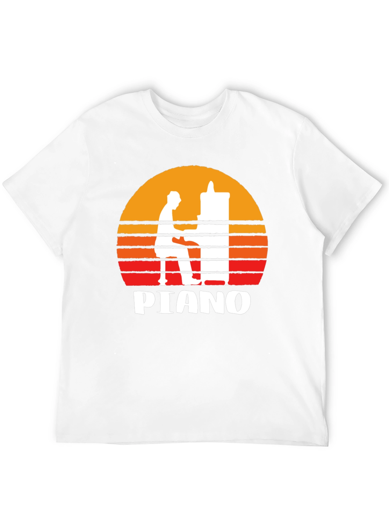 Piano Sunset Graphic Tee - Musician T-Shirt