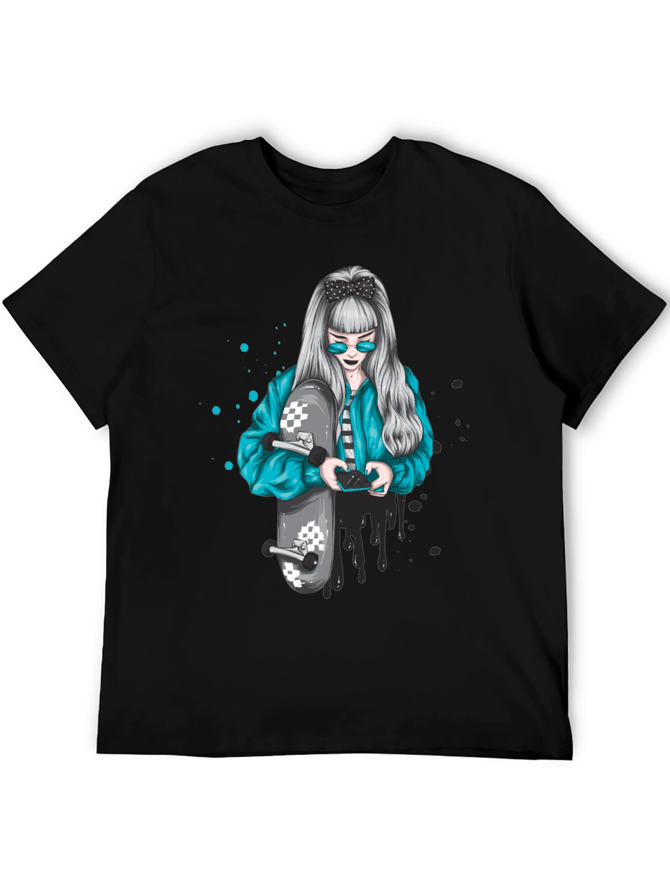 Skater Girl Graphic Tee - Cool Urban Style