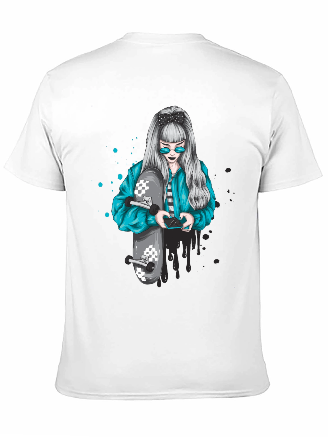 Skater Girl Graphic Tee - Cool Urban Style