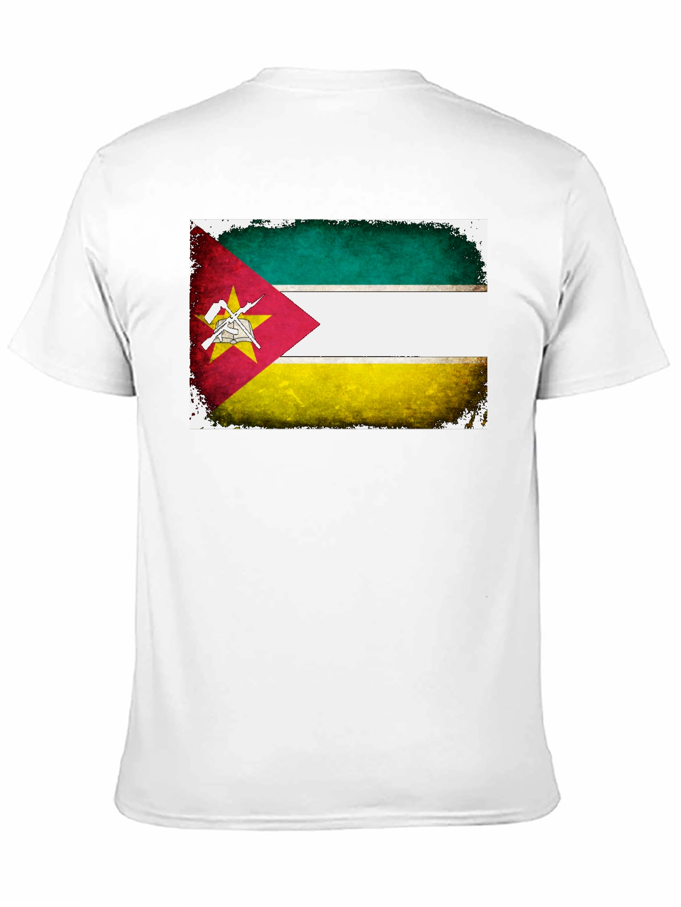 Mozambique Flag T-Shirt - Patriotic Grunge Tee