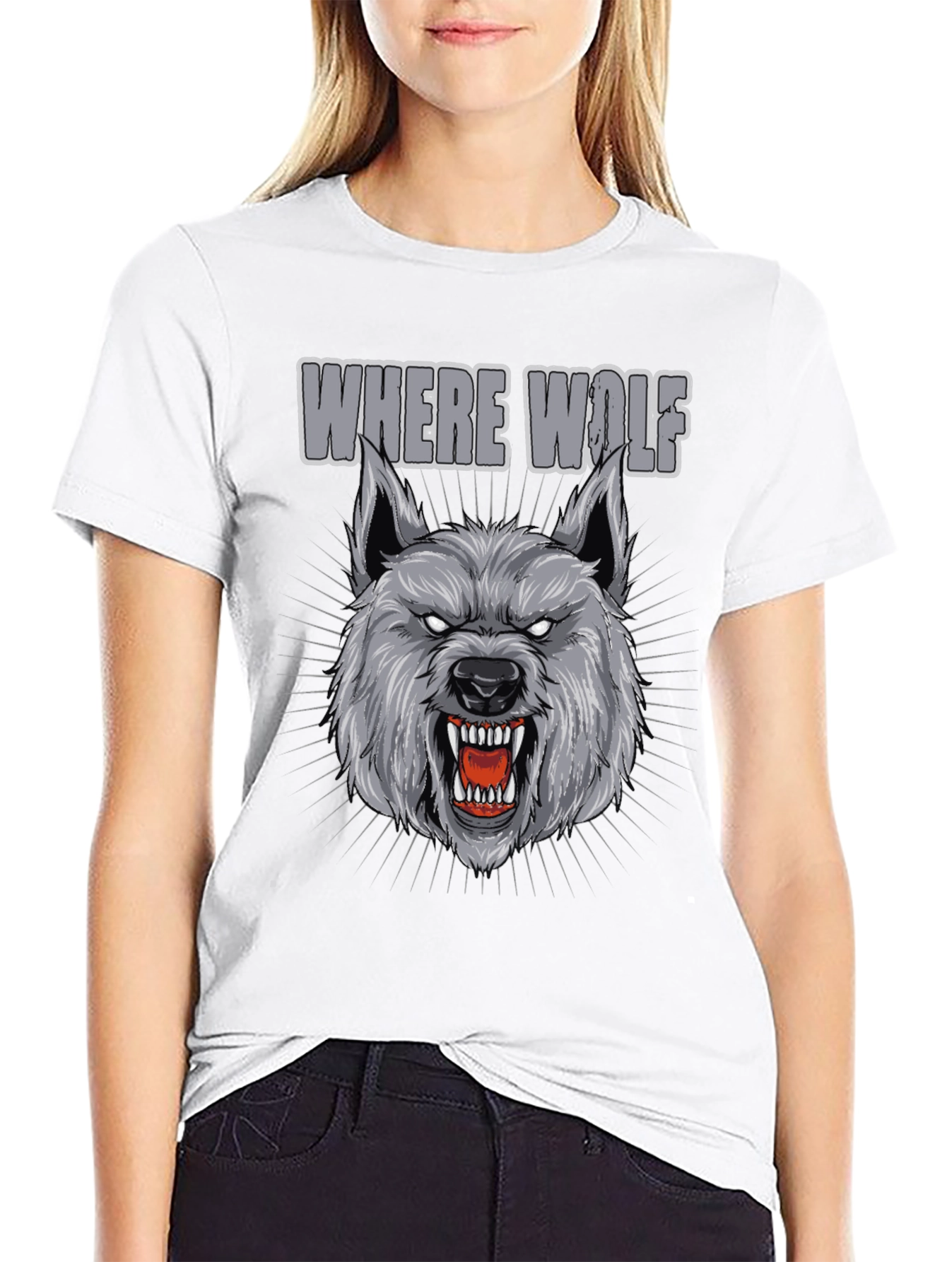 Where Wolf Graphic Tee - Black Cotton Shirt