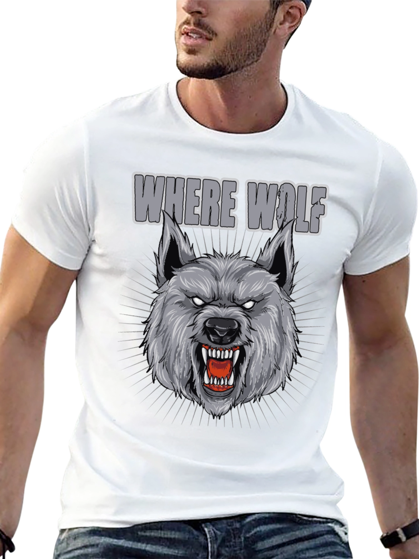 Where Wolf Graphic Tee - Black Cotton Shirt