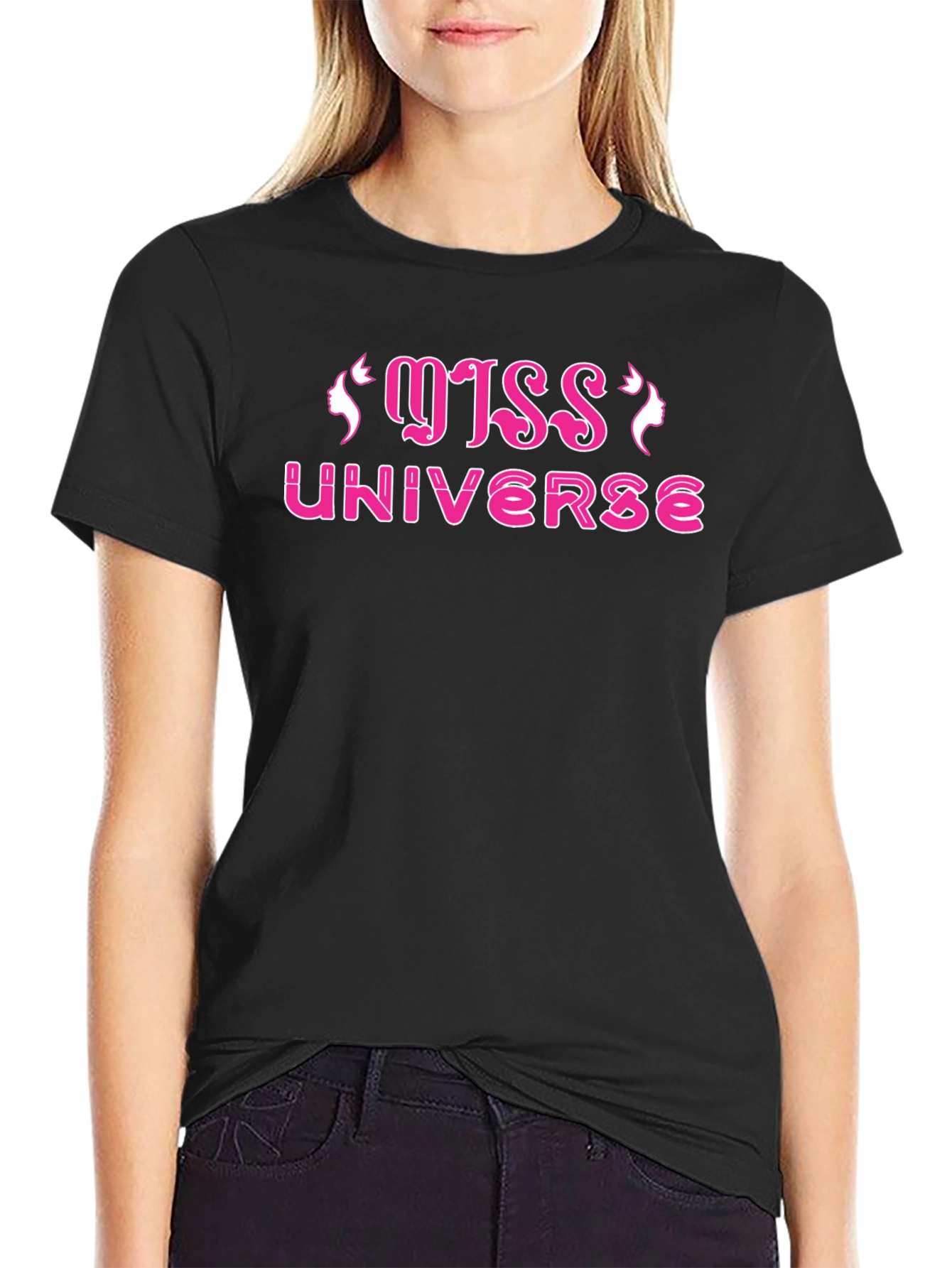 Miss Universe T-Shirt - Stylish Pink Design