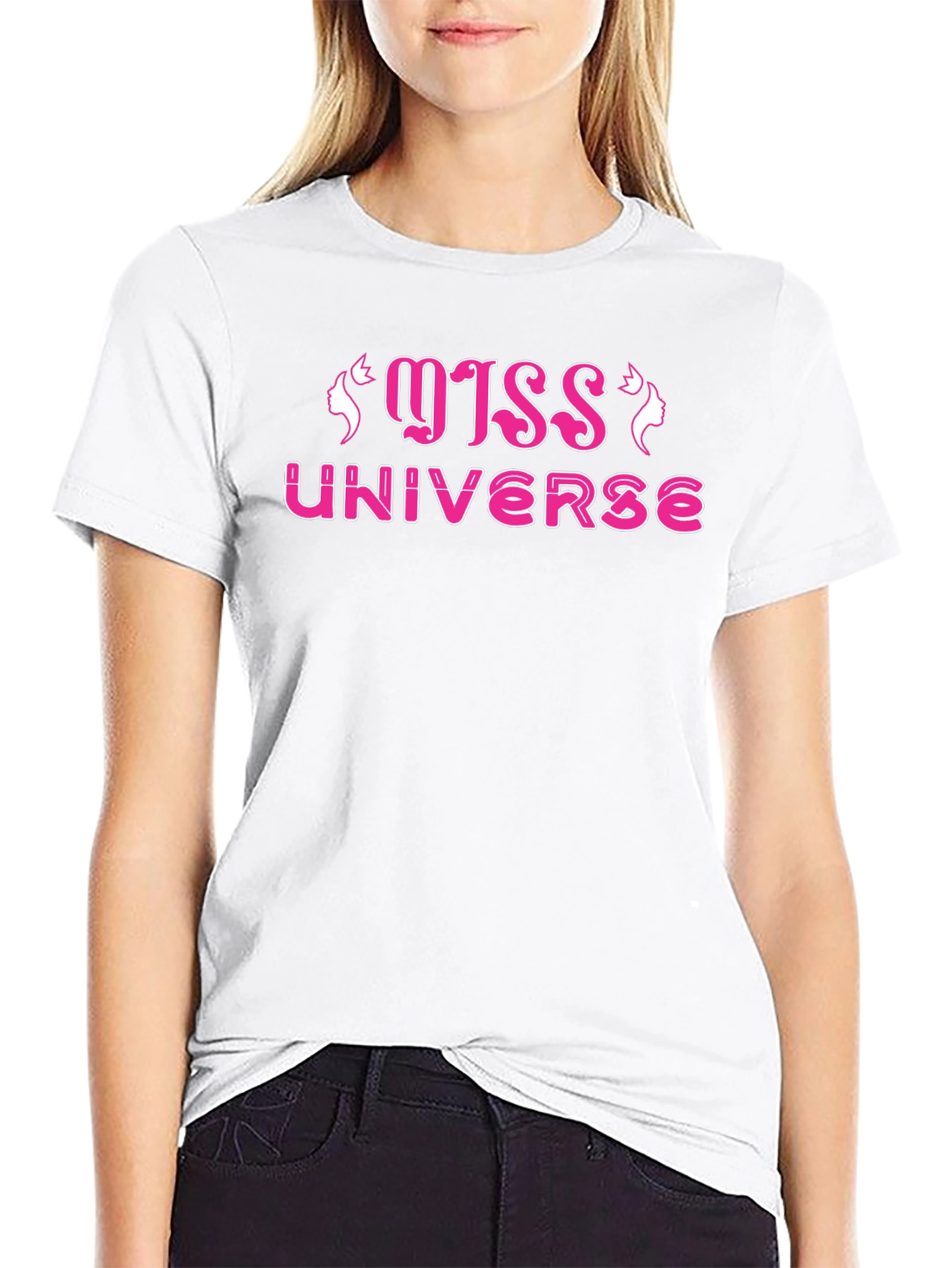 Miss Universe T-Shirt - Stylish Pink Design