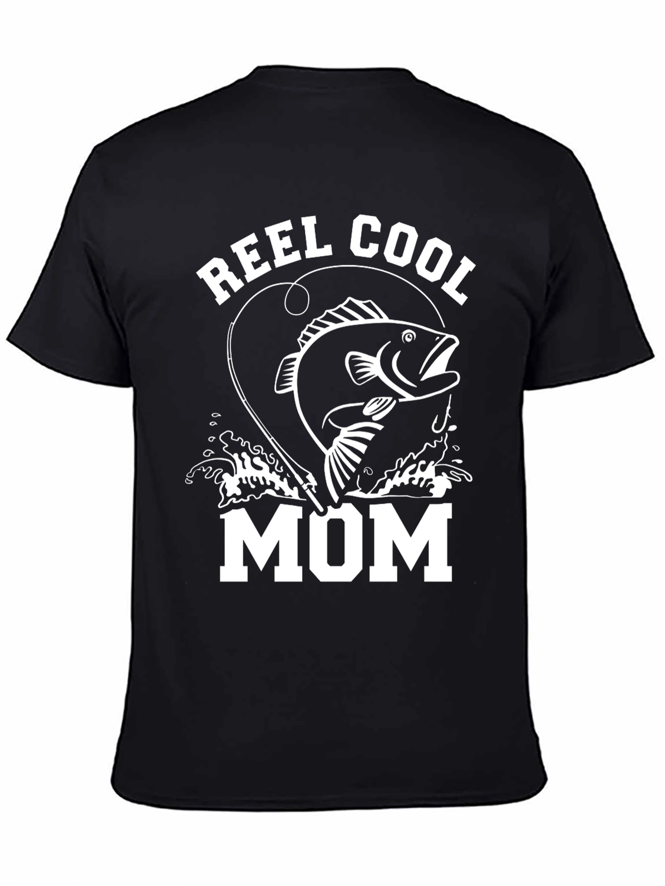 Reel Cool Mom Graphic Tee - Fishing Lover Gift