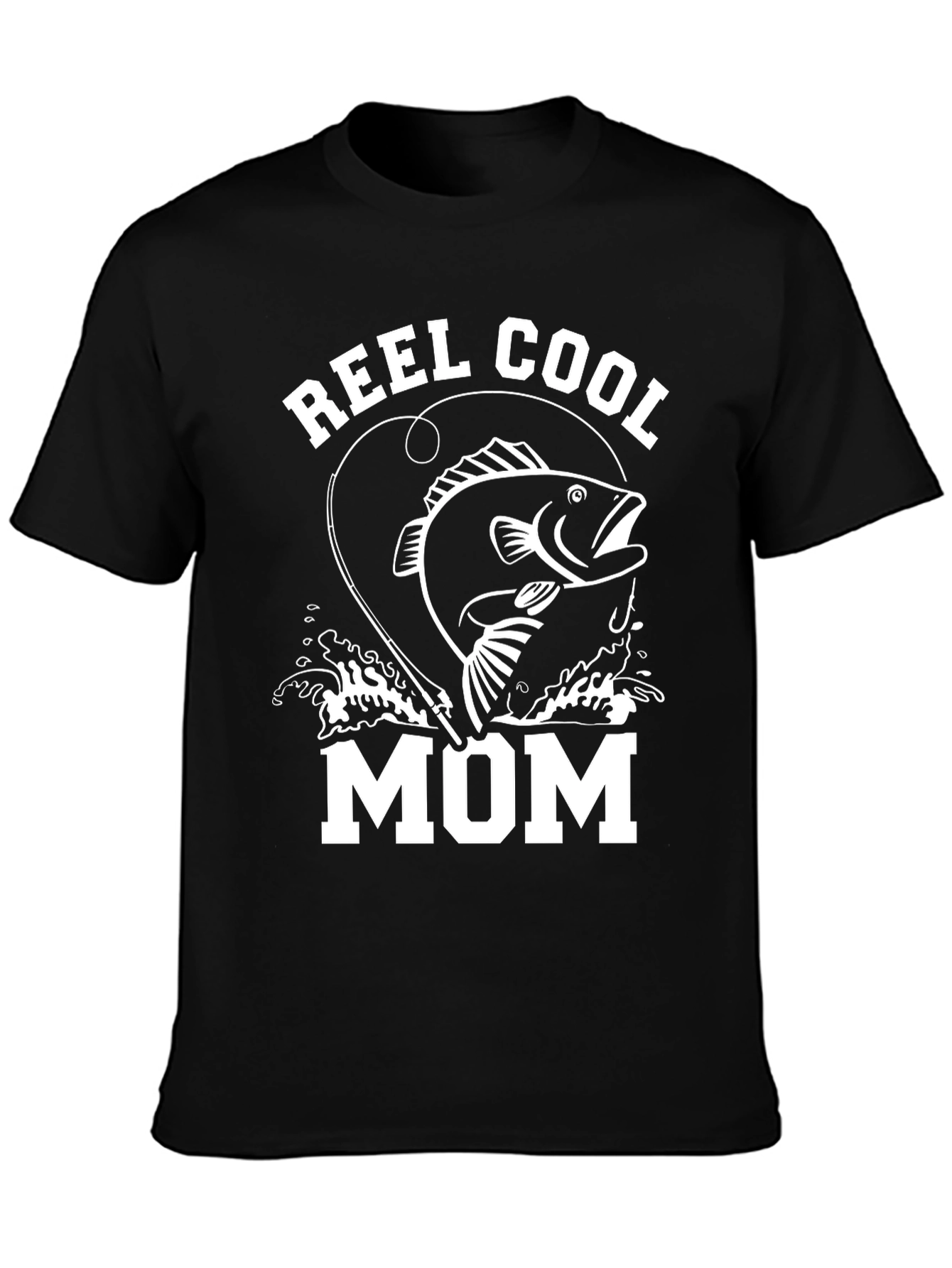 Reel Cool Mom Graphic Tee - Fishing Lover Gift