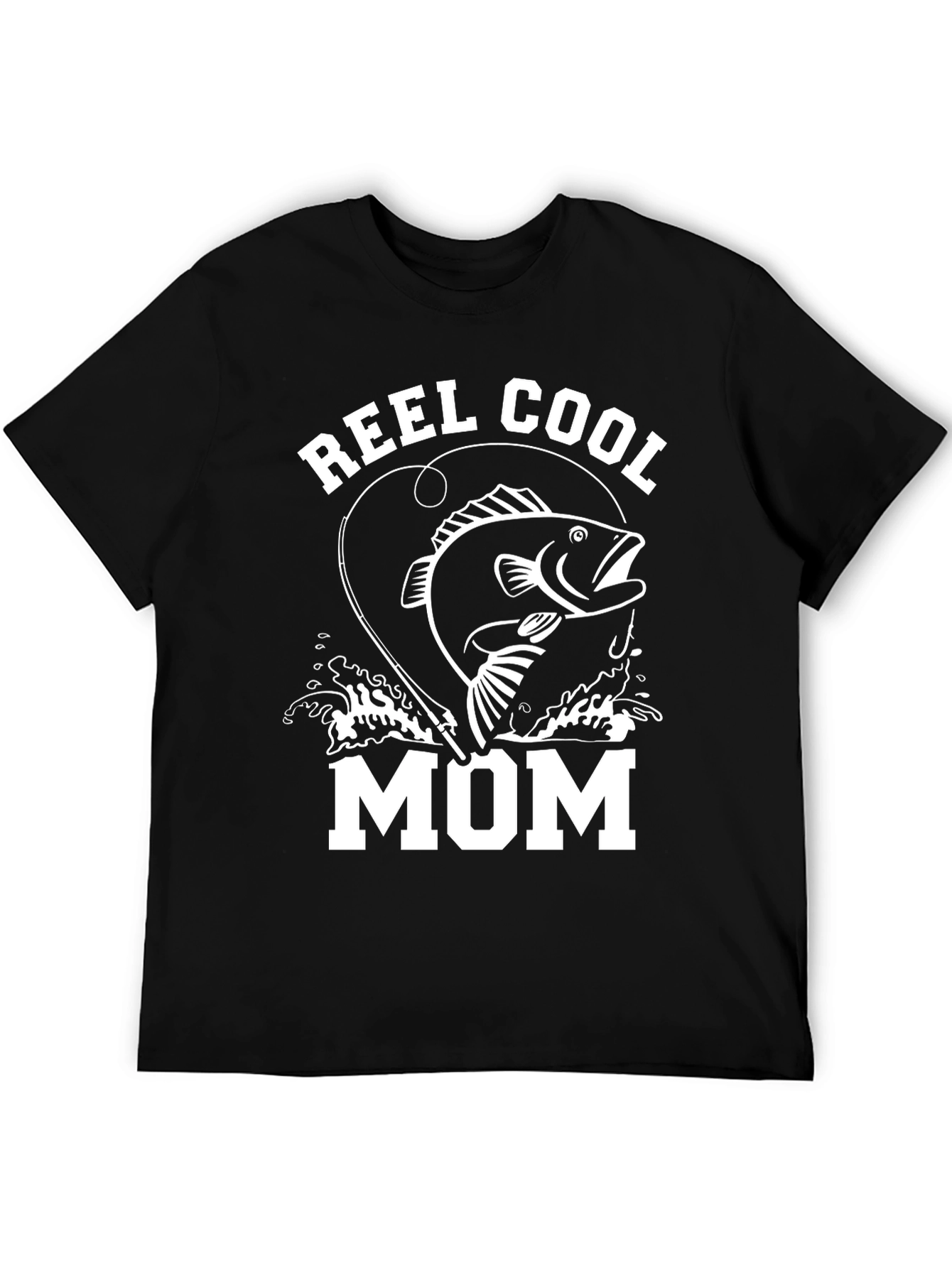 Reel Cool Mom Graphic Tee - Fishing Lover Gift