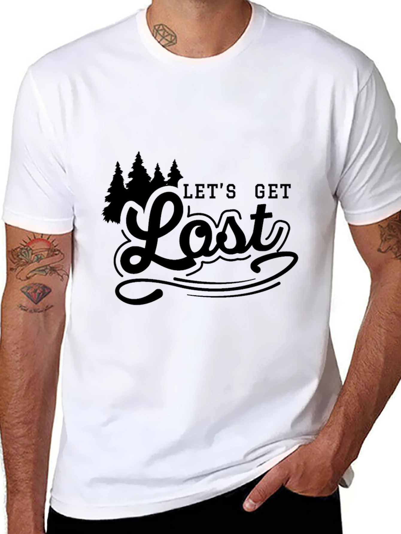 Lets Get Lost Graphic Tee - Adventure Shirt
