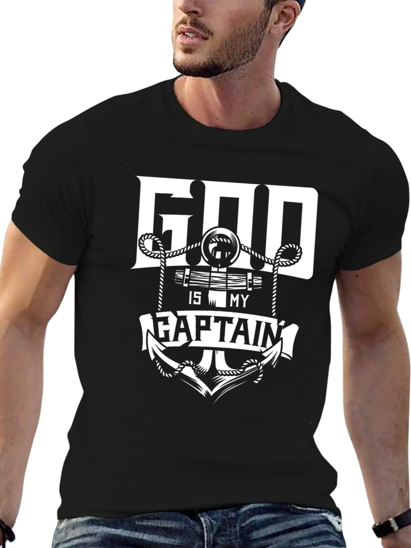 God Is My Captain Graphic T-Shirt