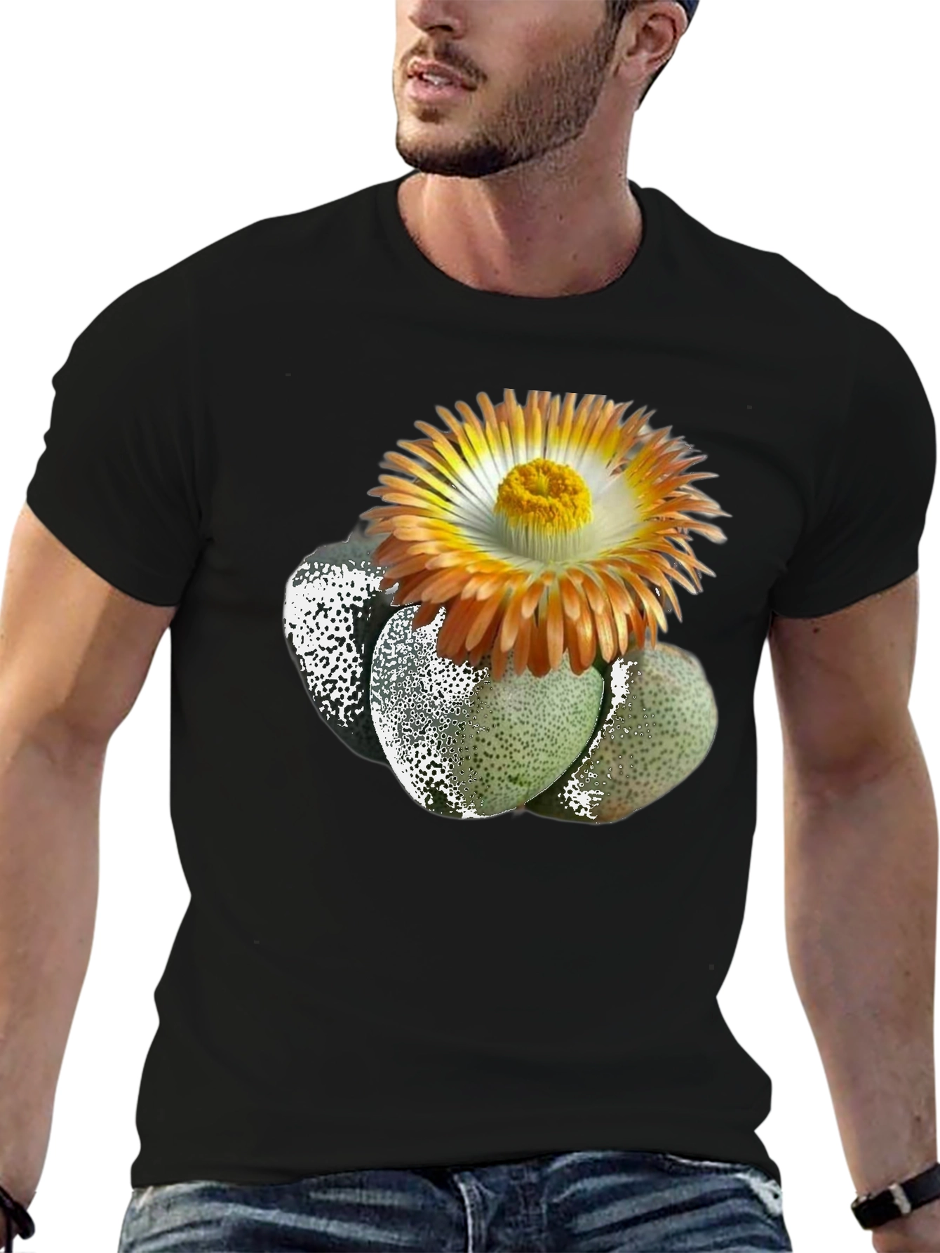 Living Stone Succulent Graphic T-Shirt