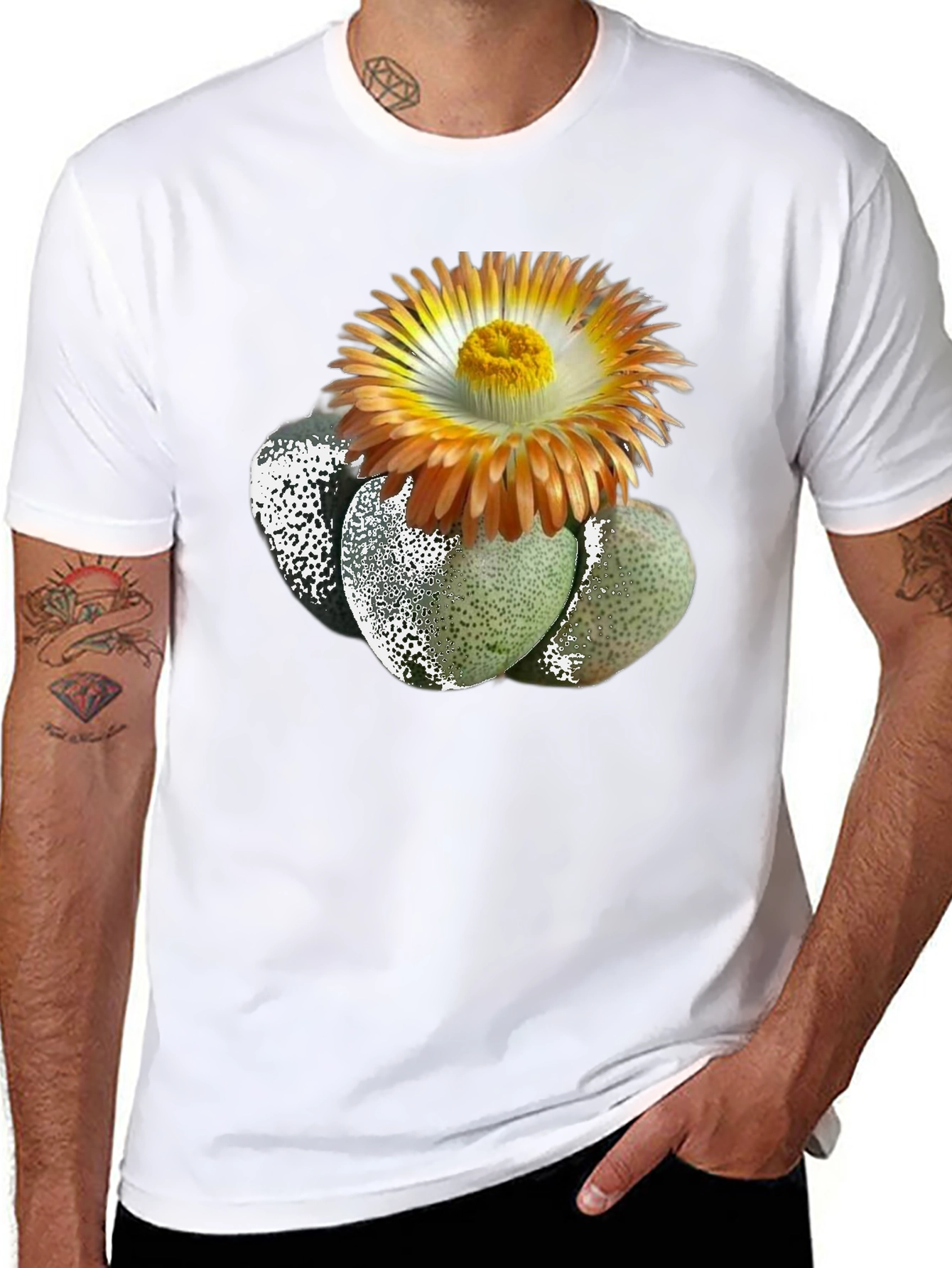 Living Stone Succulent Graphic T-Shirt