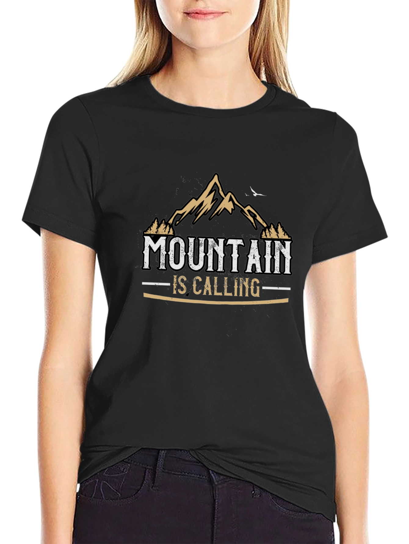 Mountain Calling Graphic Tee - Black