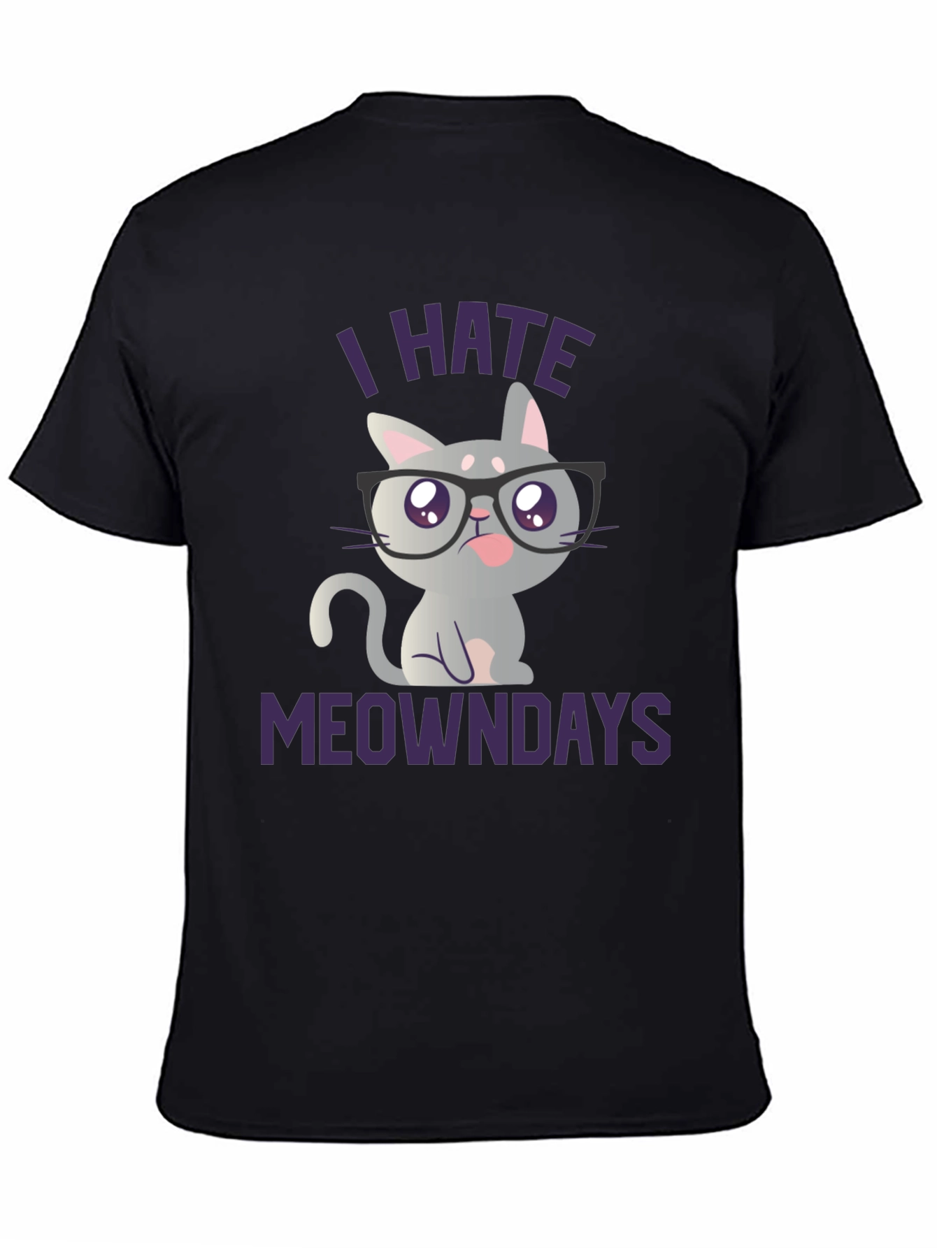 I Hate Meowndays T-Shirt - Funny Cat Lover Tee