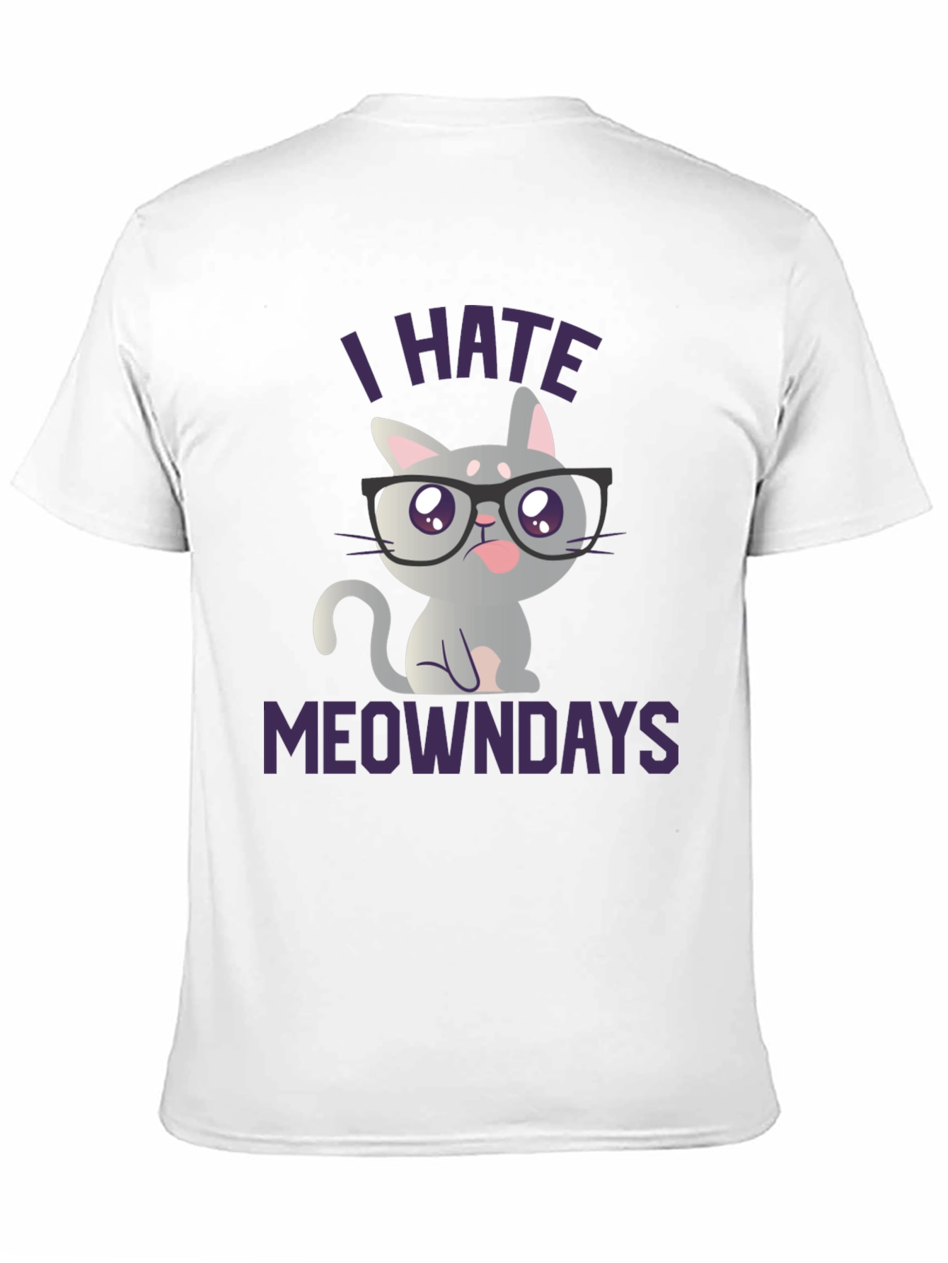 I Hate Meowndays T-Shirt - Funny Cat Lover Tee