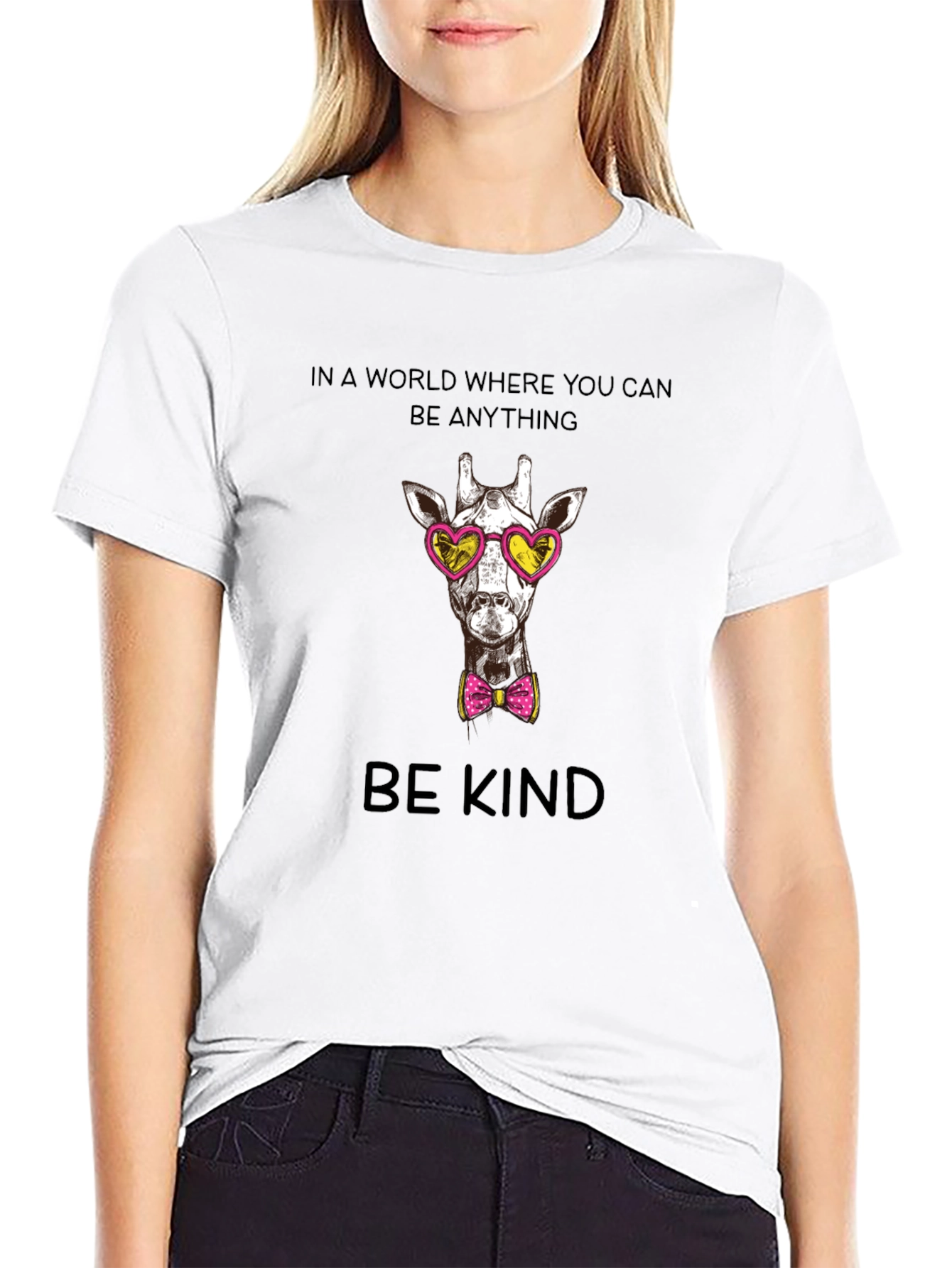 Be Kind Giraffe Graphic Tee