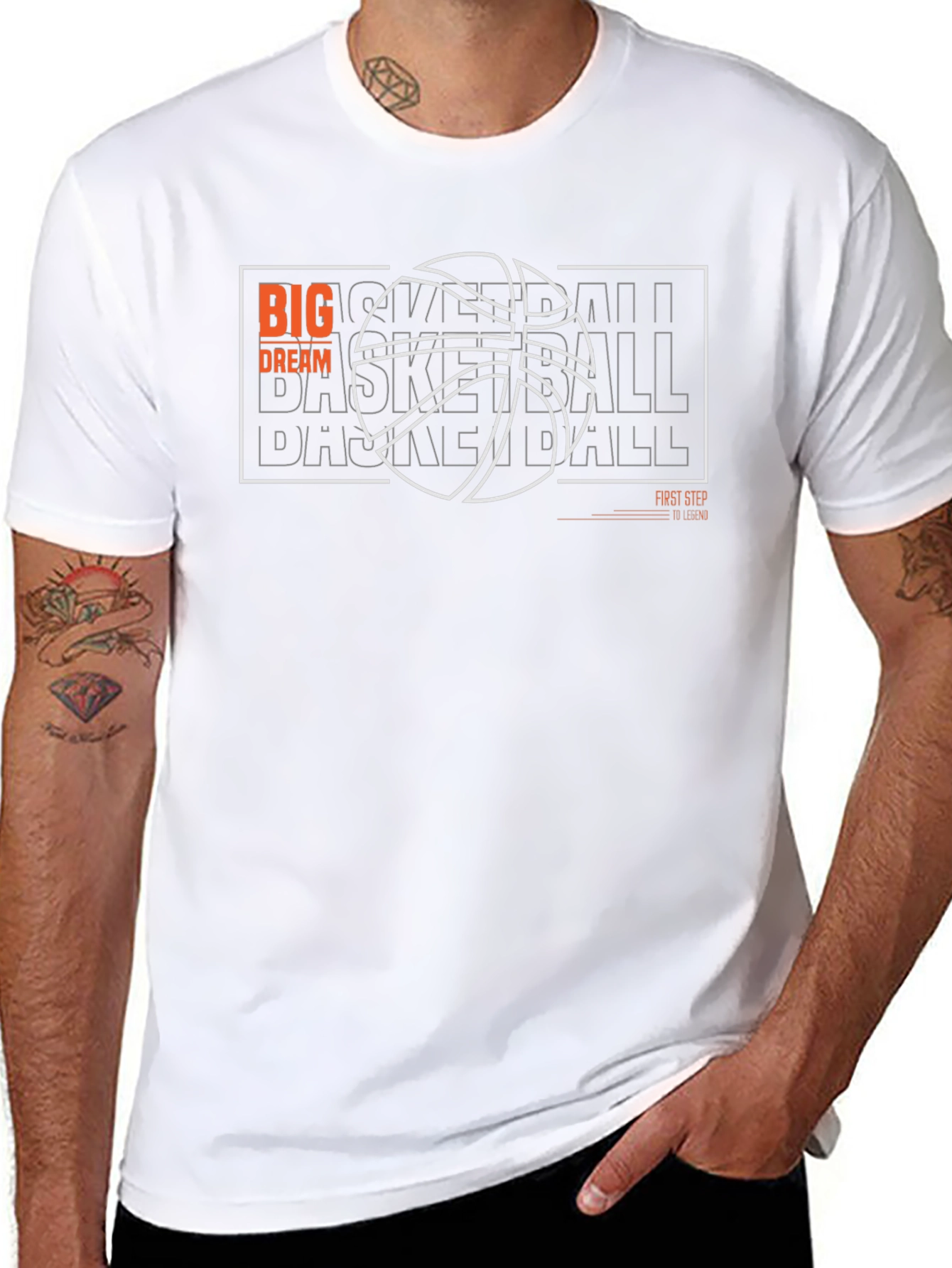 Basketball Graphic Tee - Big Dream Design