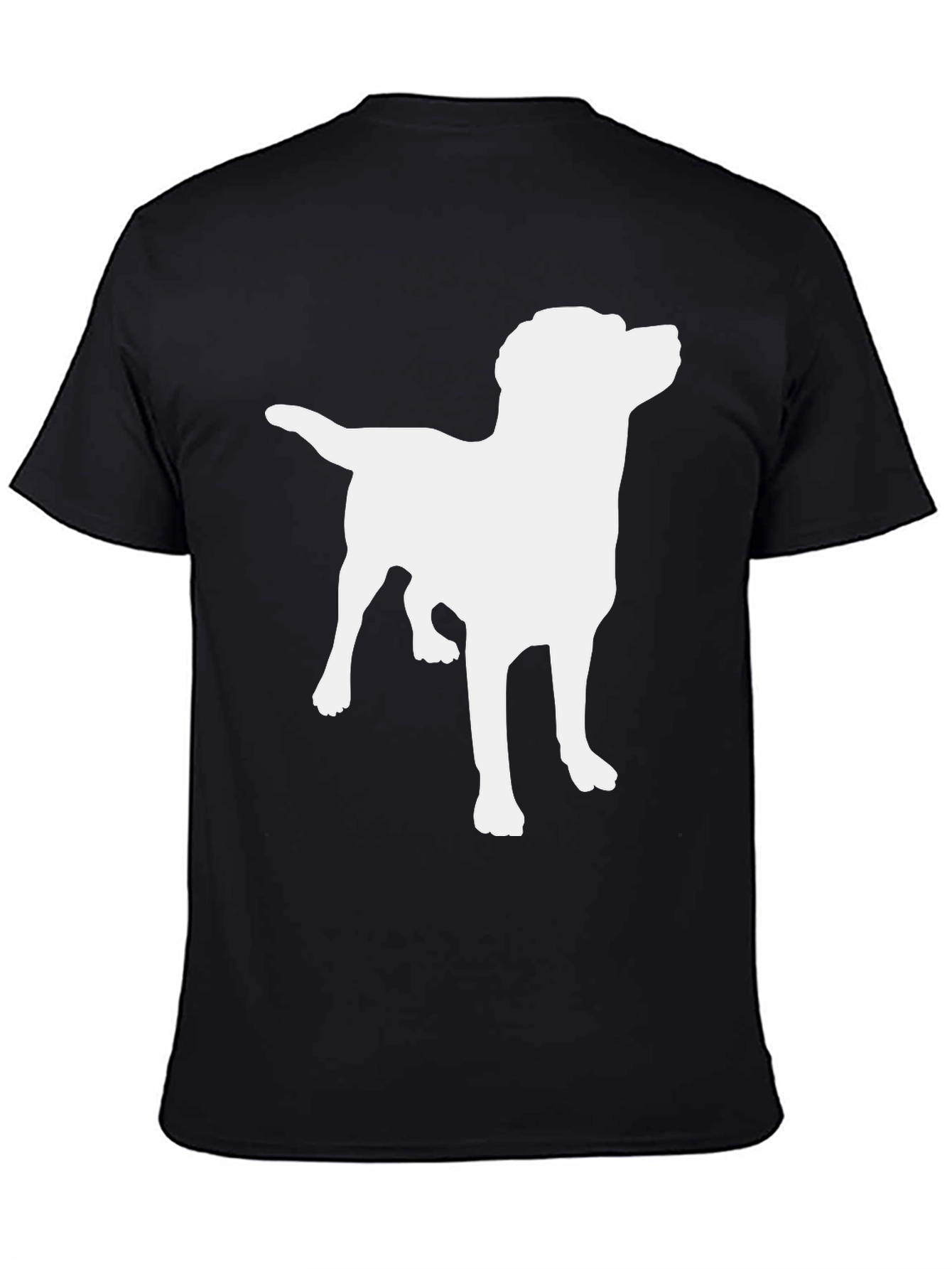 Dog Silhouette T-Shirt - Classic Black Tee