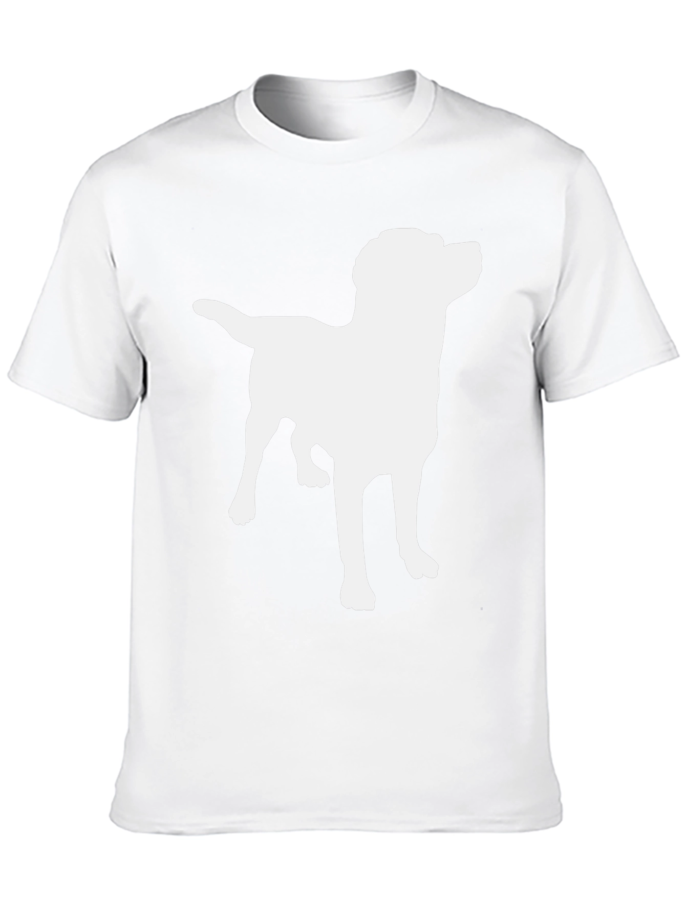 Dog Silhouette T-Shirt - Classic Black Tee