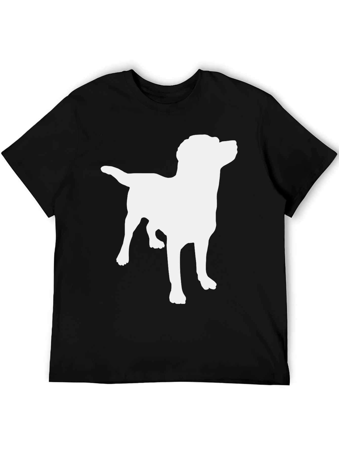 Dog Silhouette T-Shirt - Classic Black Tee