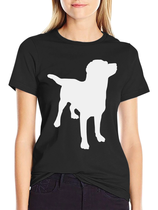 Dog Silhouette T-Shirt - Classic Black Tee