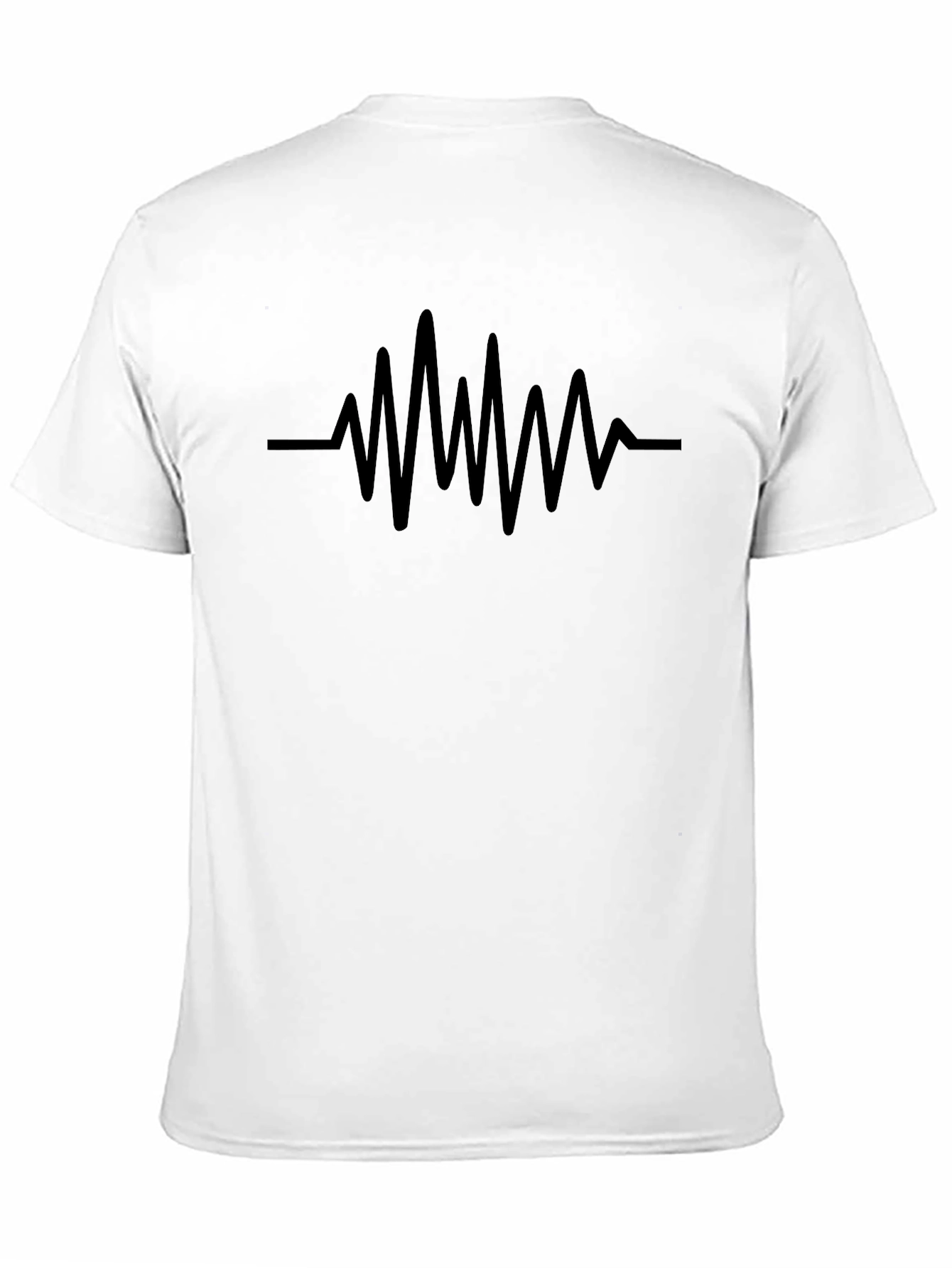 Heartbeat Graphic Black T-Shirt - Trendy Style