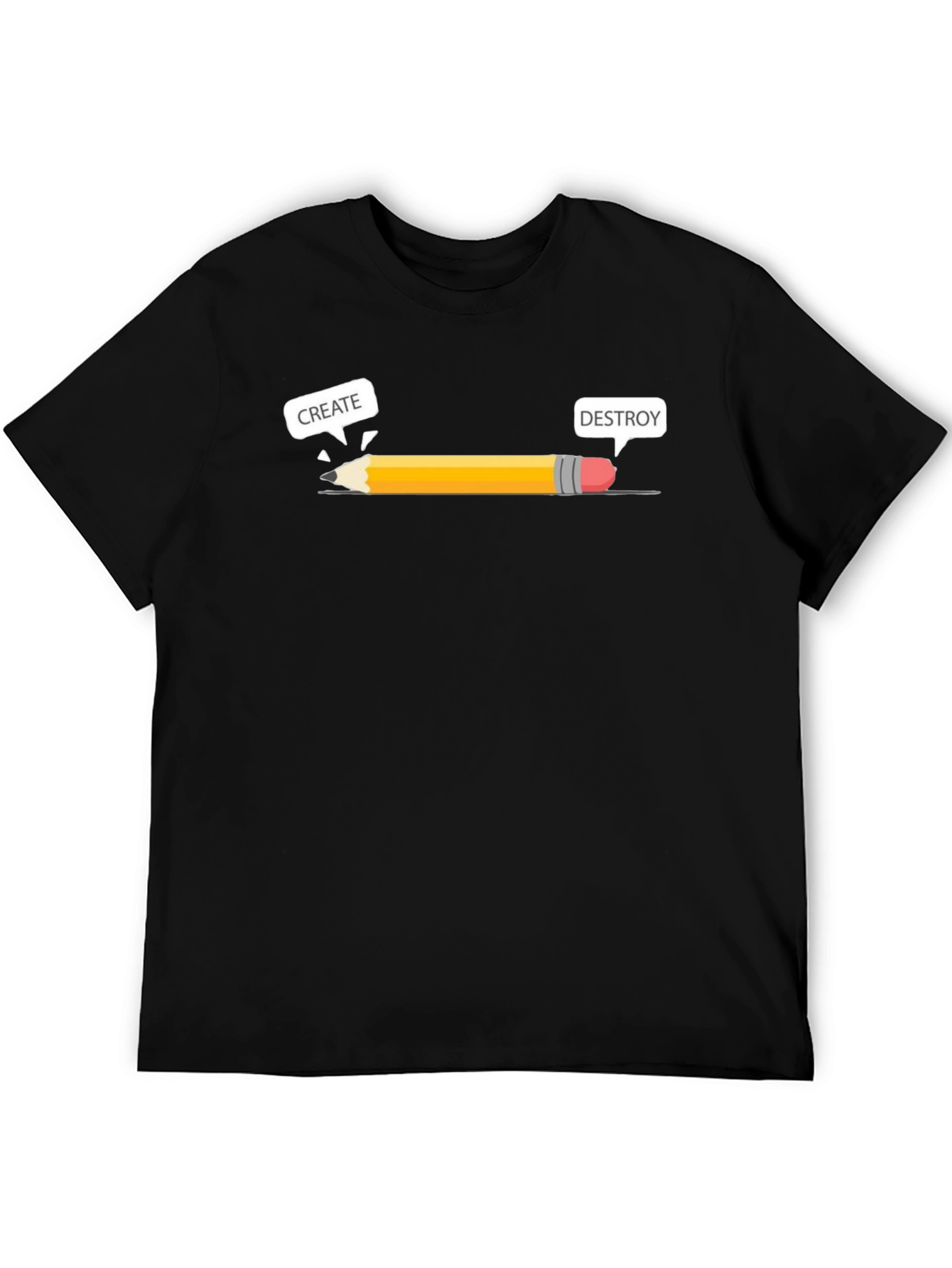 Create Destroy Pencil Graphic Tee