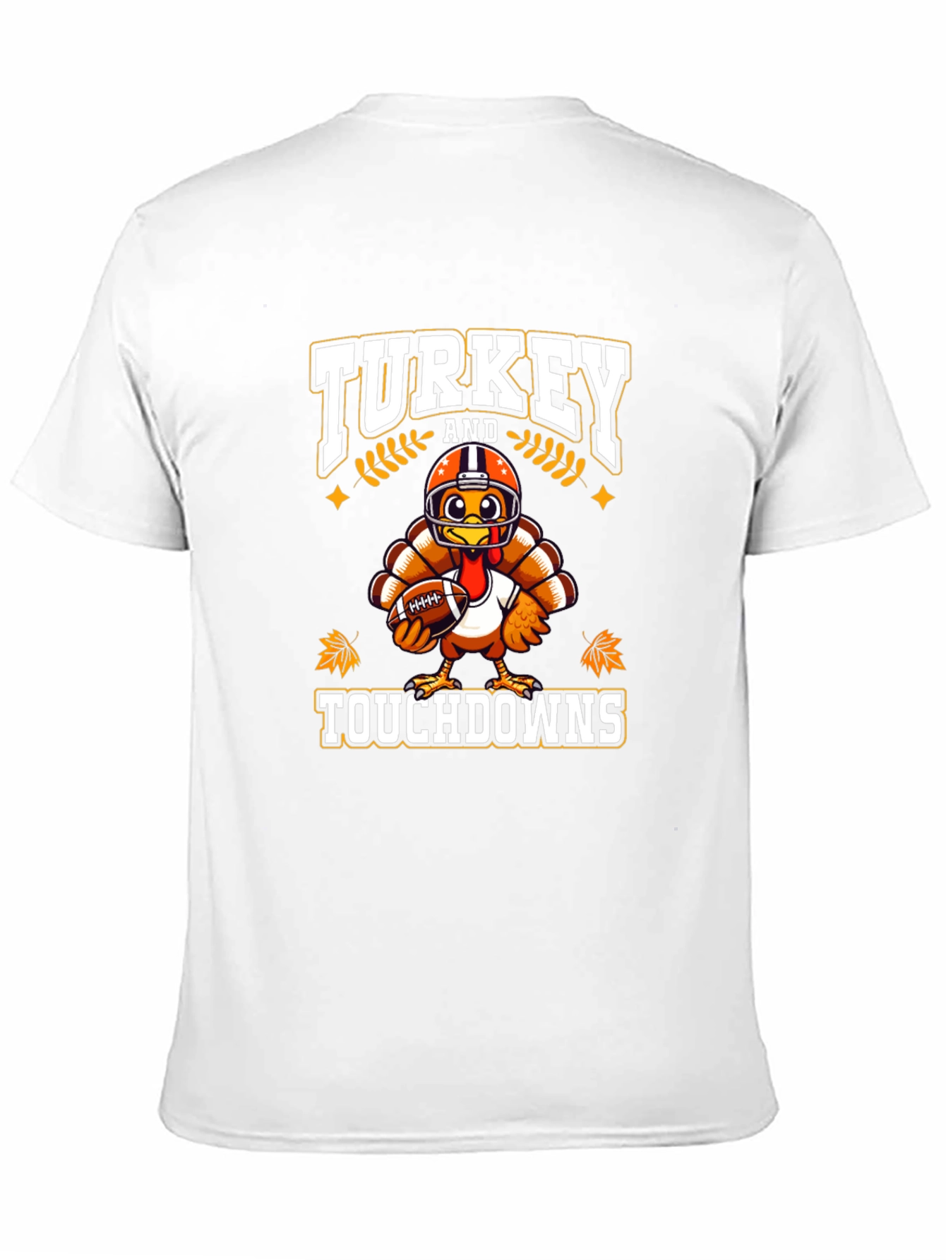 Turkey Touchdowns T-Shirt - Thanksgiving Football Tee
