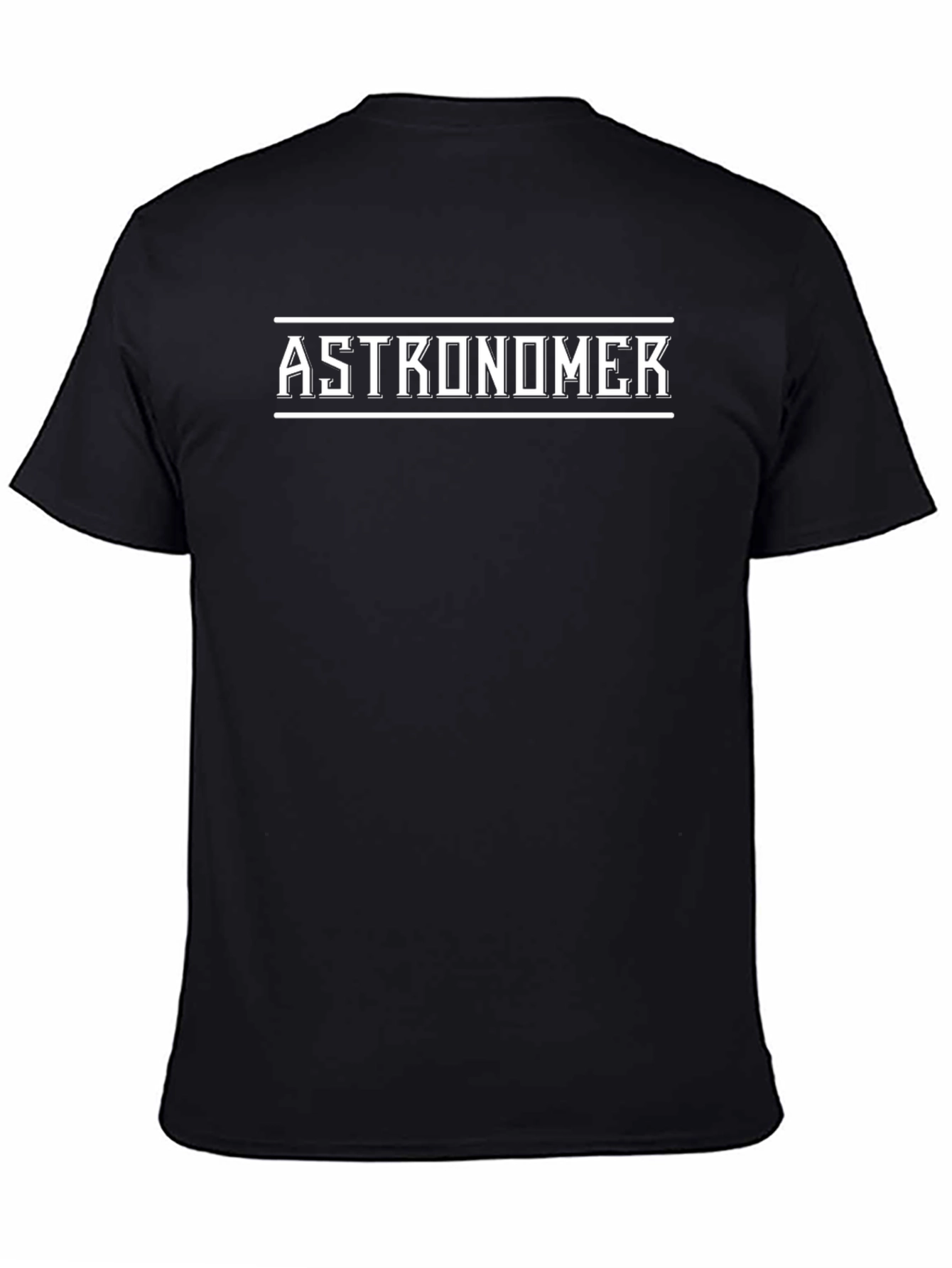 Astronomer Graphic Tee - Black Cotton T-Shirt