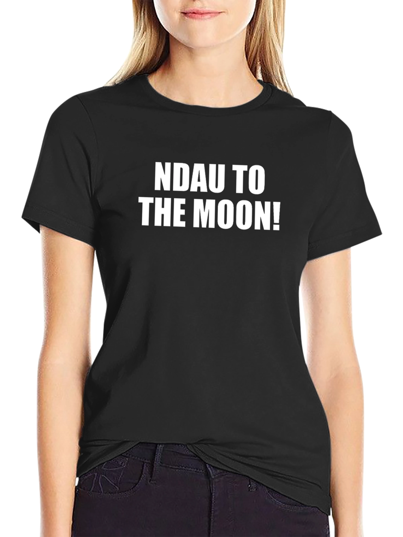 NDAU To The Moon! Black T-Shirt