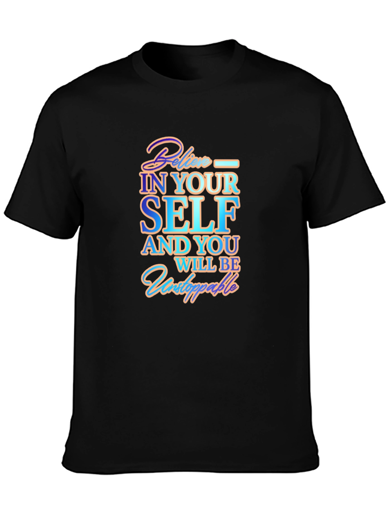 Believe in Yourself Graphic Tee - Black