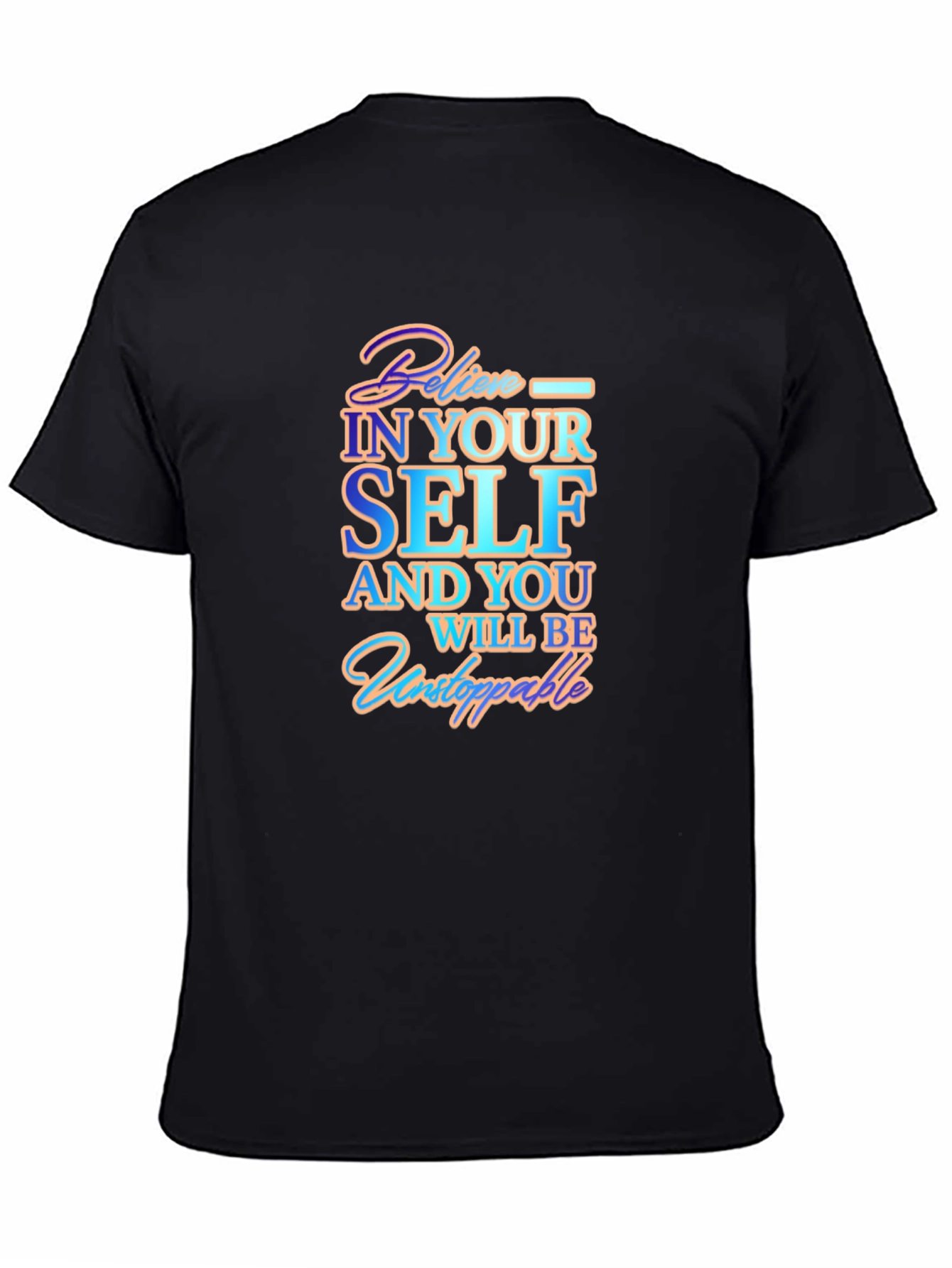 Believe in Yourself Graphic Tee - Black