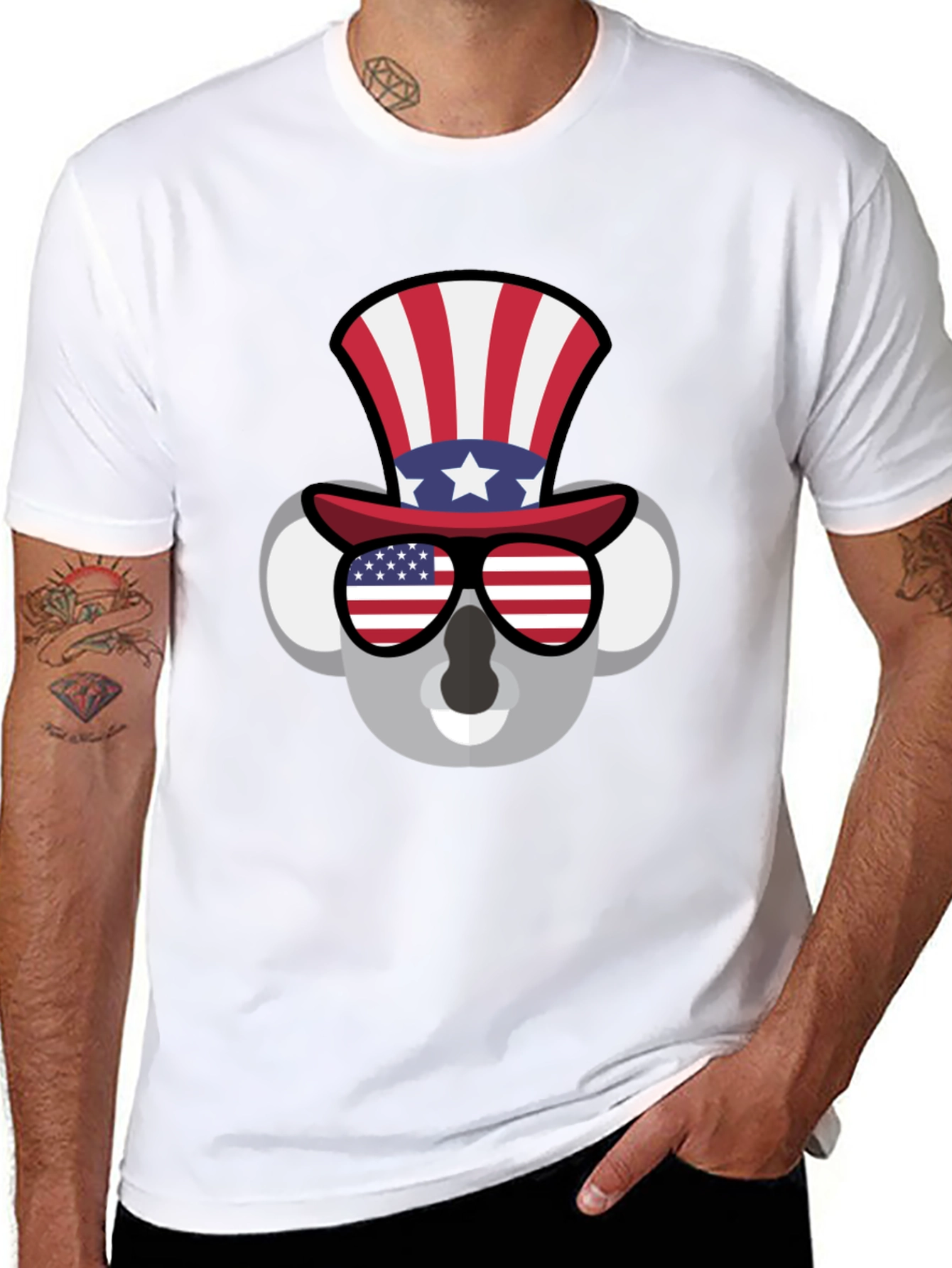 Patriotic Koala Graphic Tee