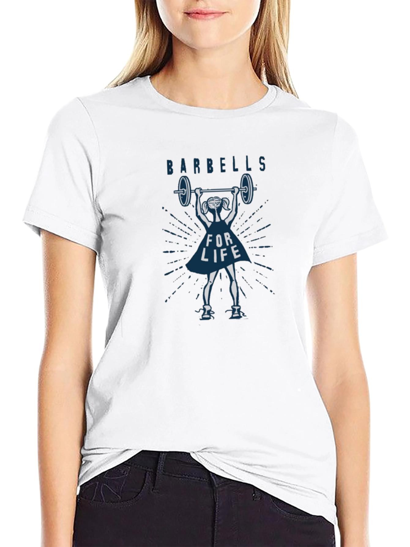 Barbells For Life Graphic Tee - Black