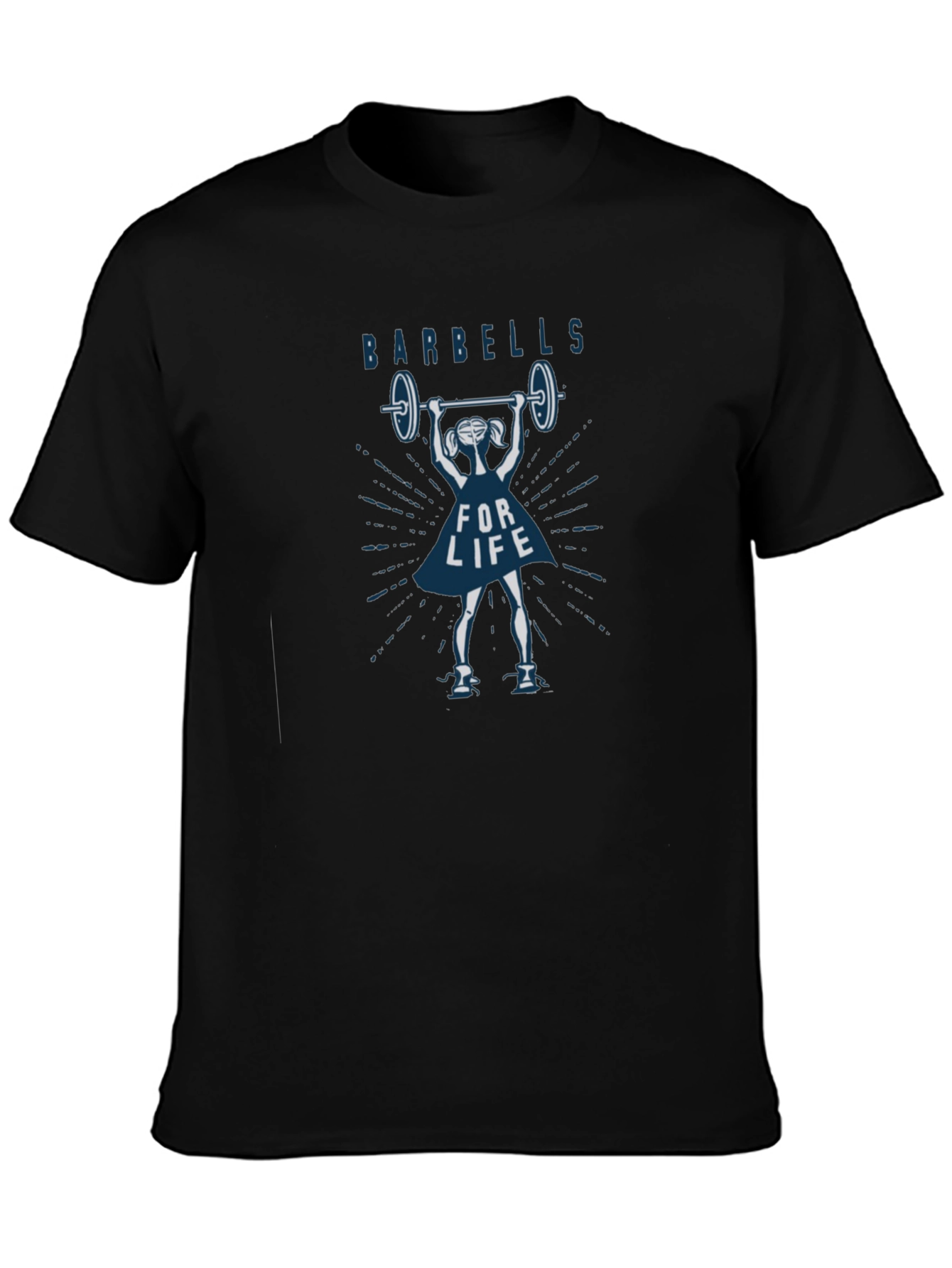 Barbells For Life Graphic Tee - Black