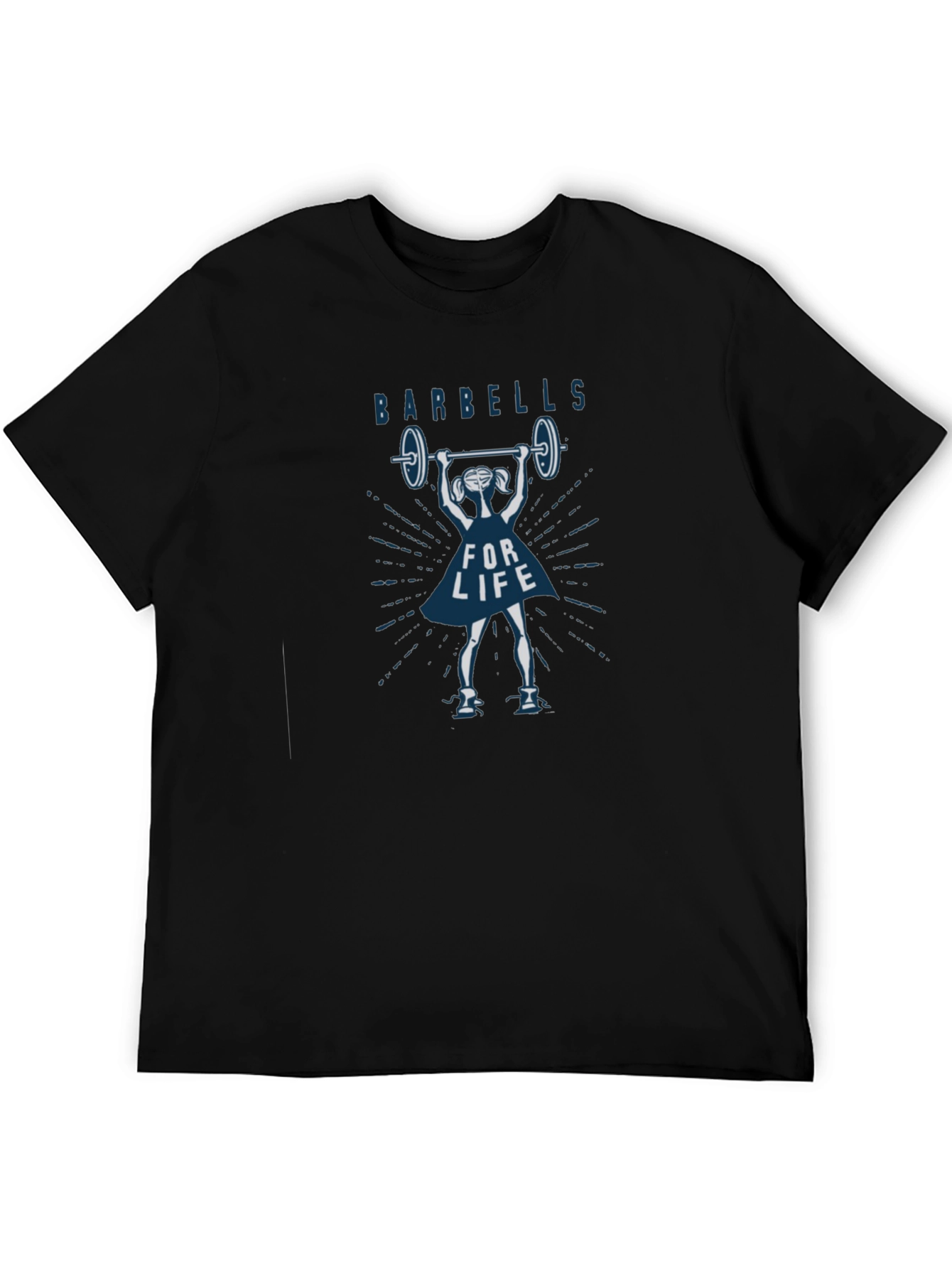 Barbells For Life Graphic Tee - Black