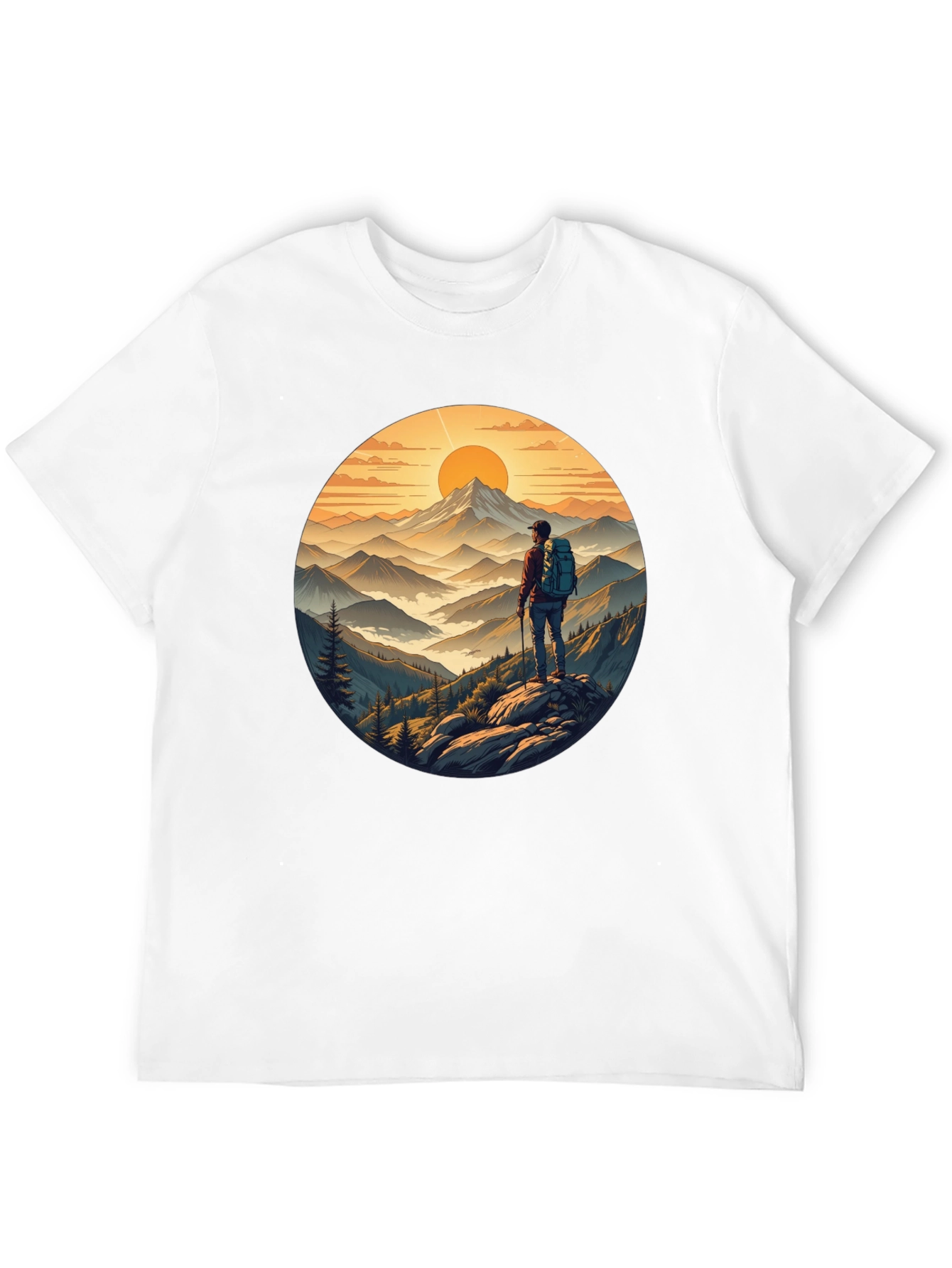 Mountains Hiker Graphic Tee