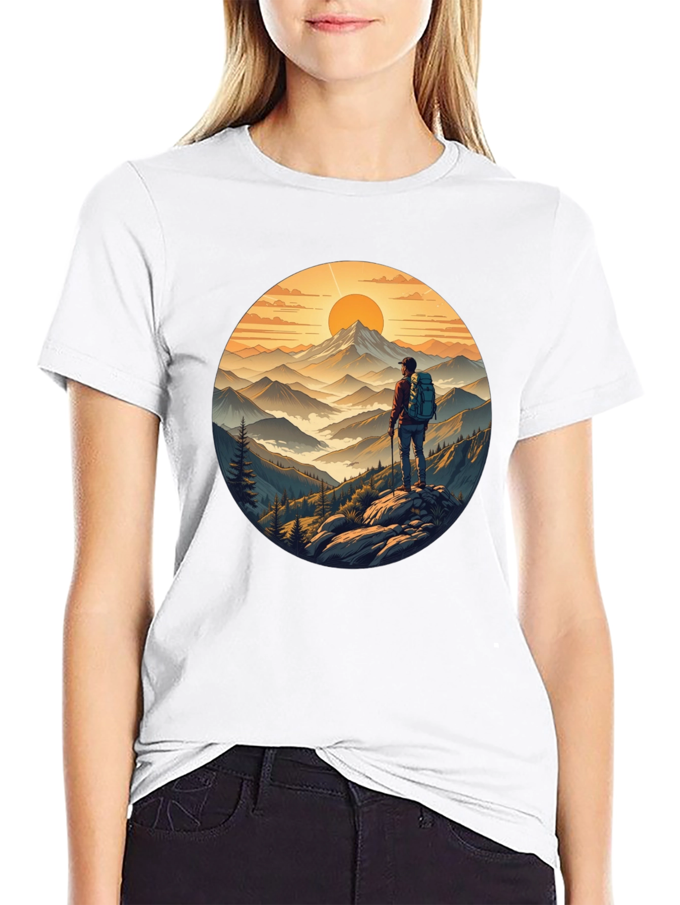 Mountains Hiker Graphic Tee