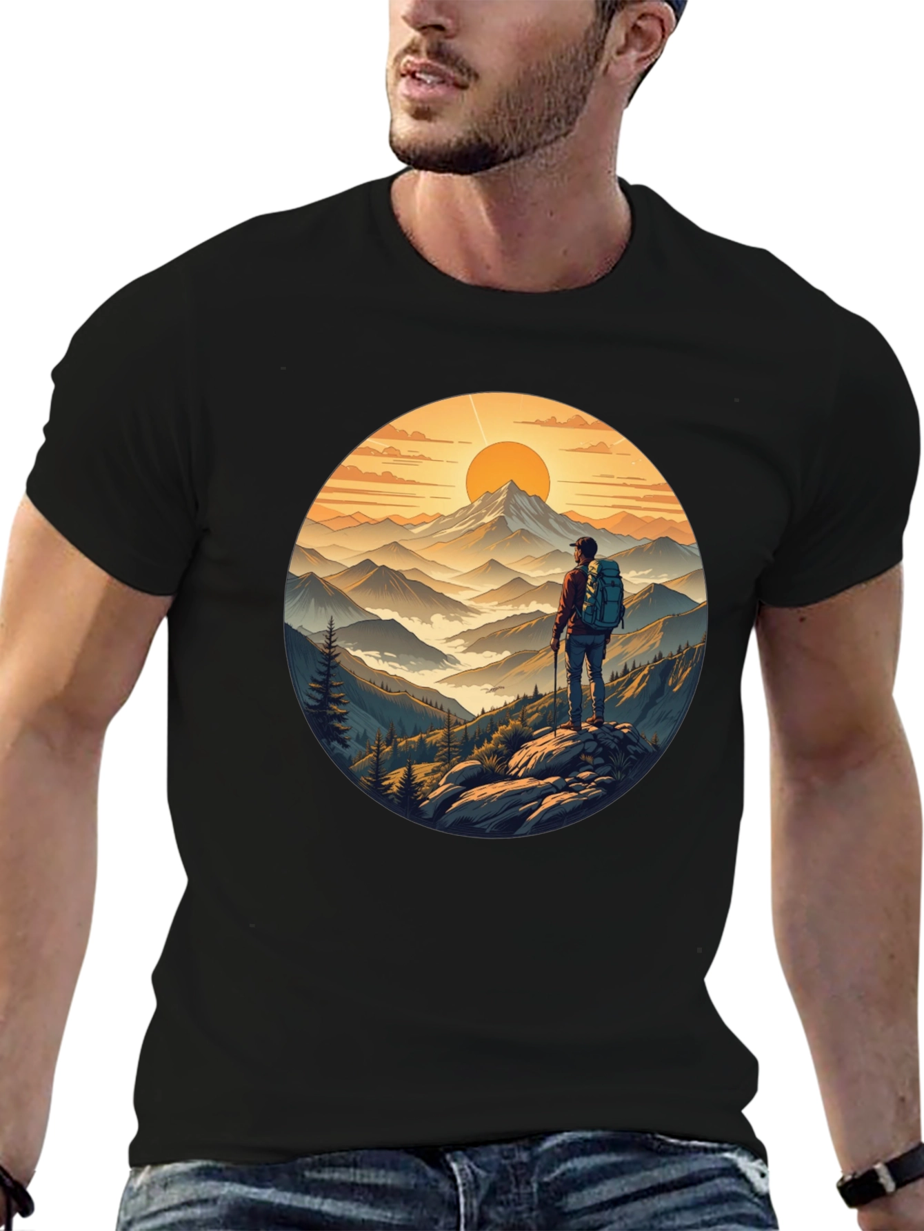 Mountains Hiker Graphic Tee