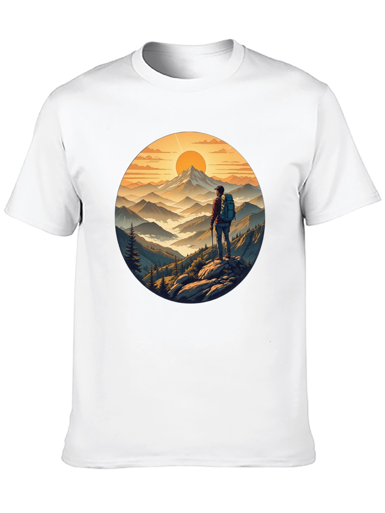 Mountains Hiker Graphic Tee