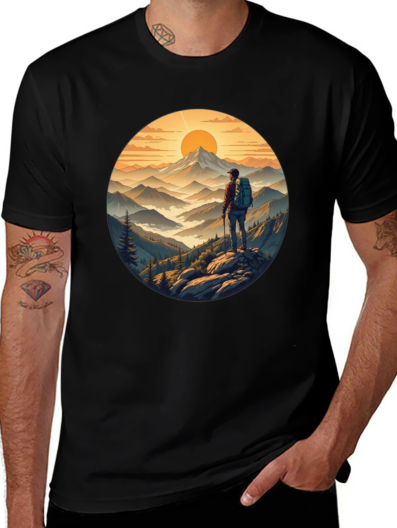 Mountains Hiker Graphic Tee