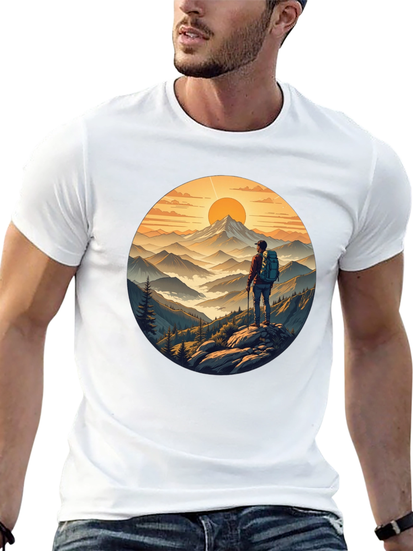 Mountains Hiker Graphic Tee