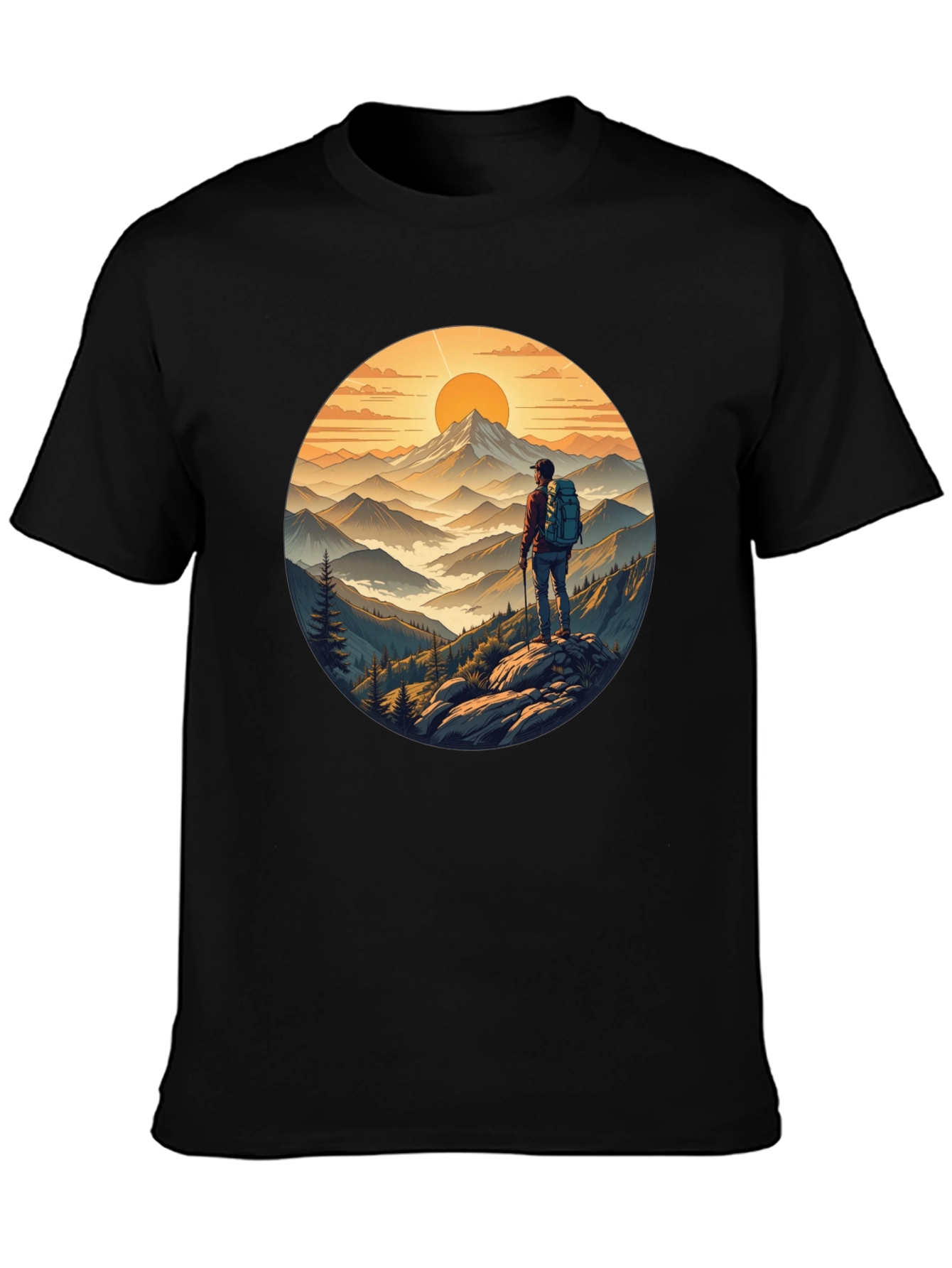 Mountains Hiker Graphic Tee
